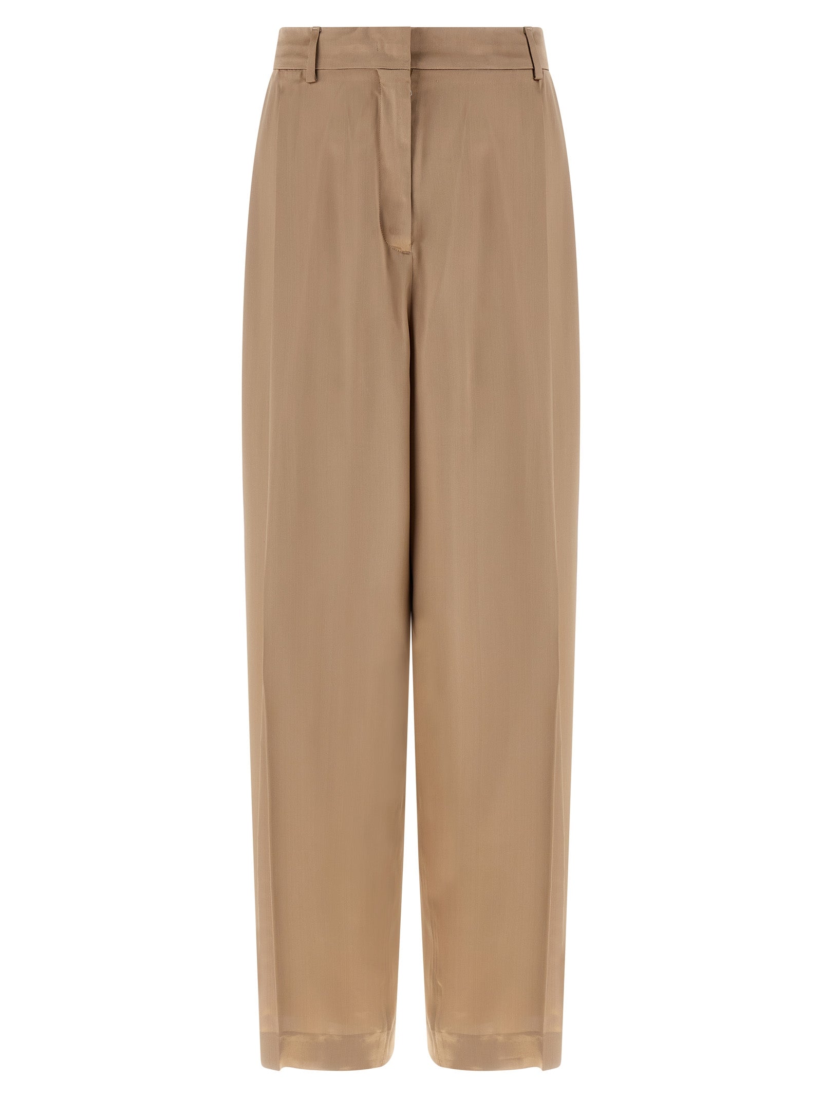 Fabiana Filippi Beige Viscose Casual Pants