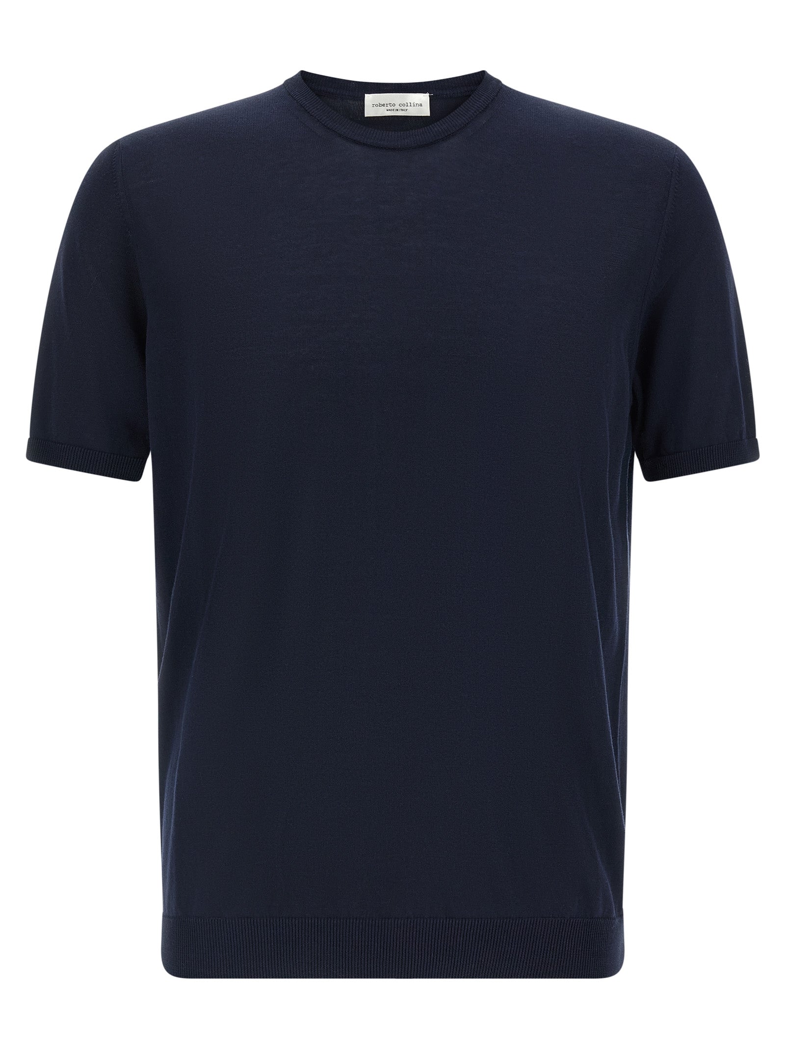 Roberto Collina Blue Cotton Cardigan