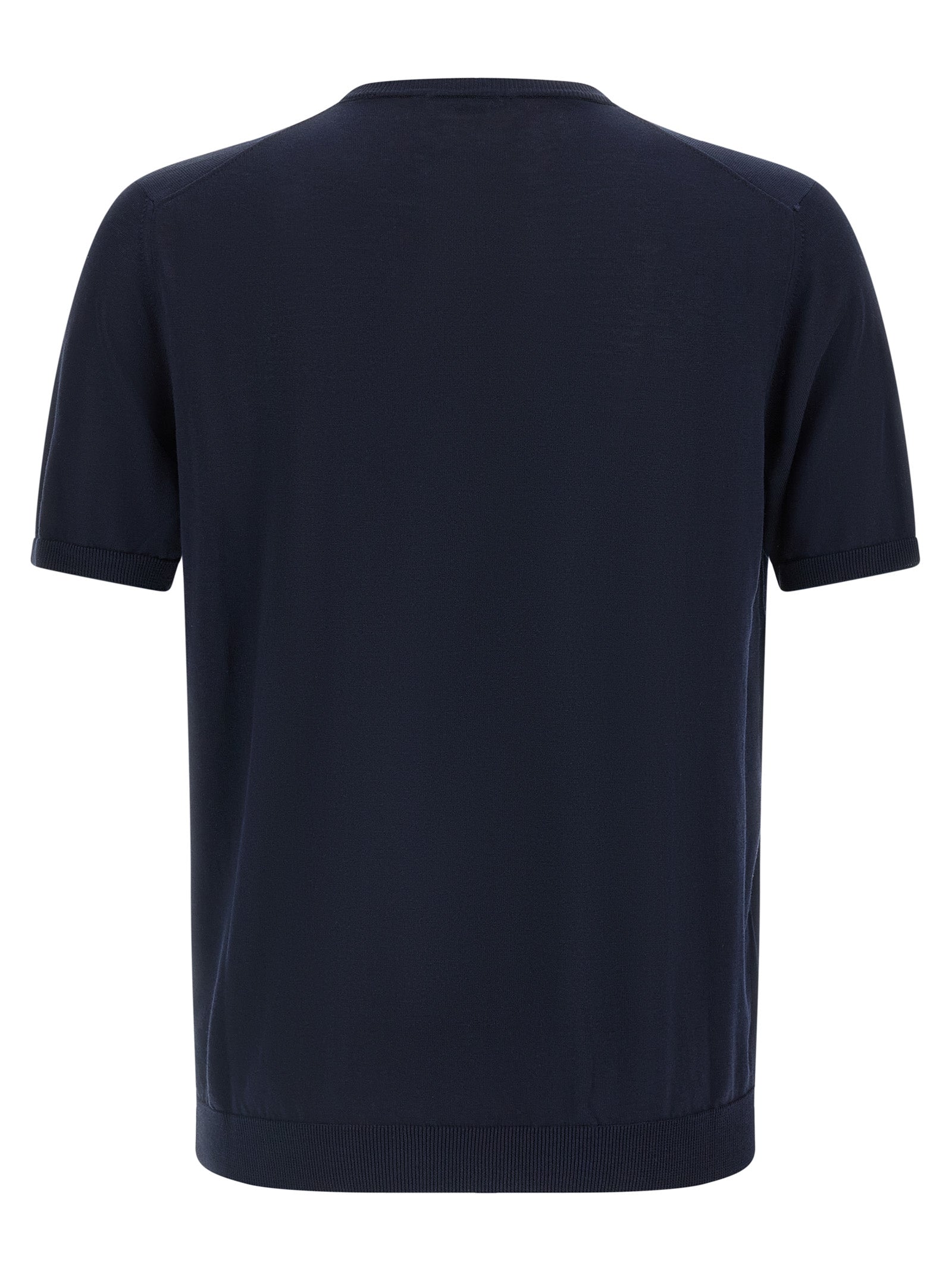 Roberto Collina Blue Cotton Cardigan
