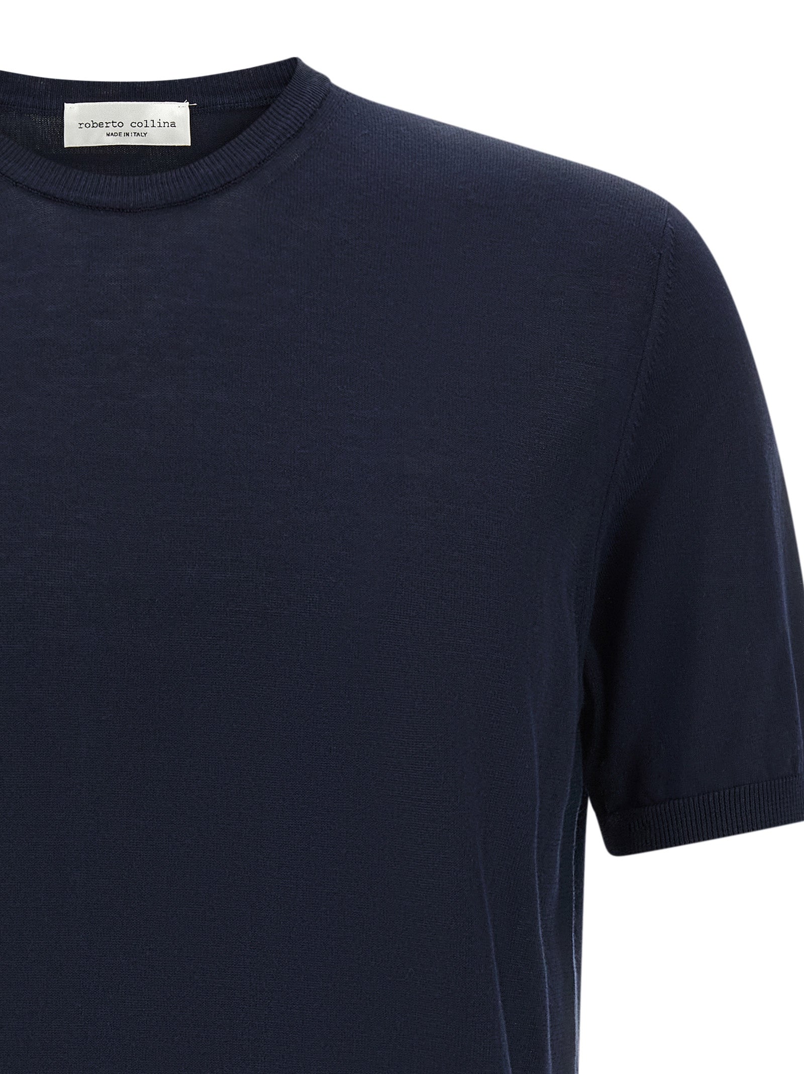 Roberto Collina Blue Cotton Cardigan