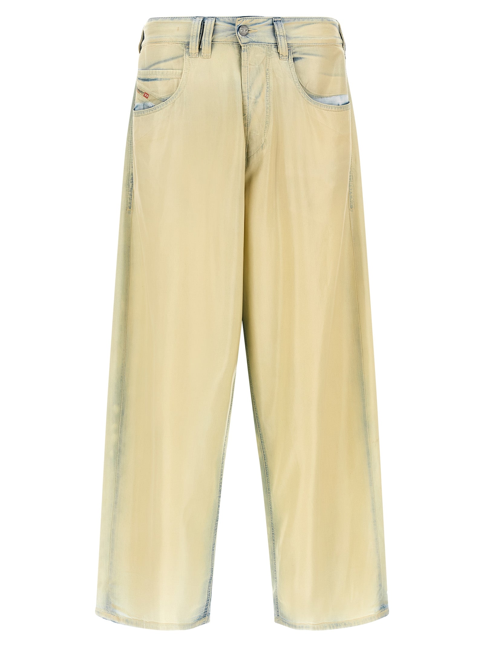 Diesel Beige Lyocell Jeans Denim