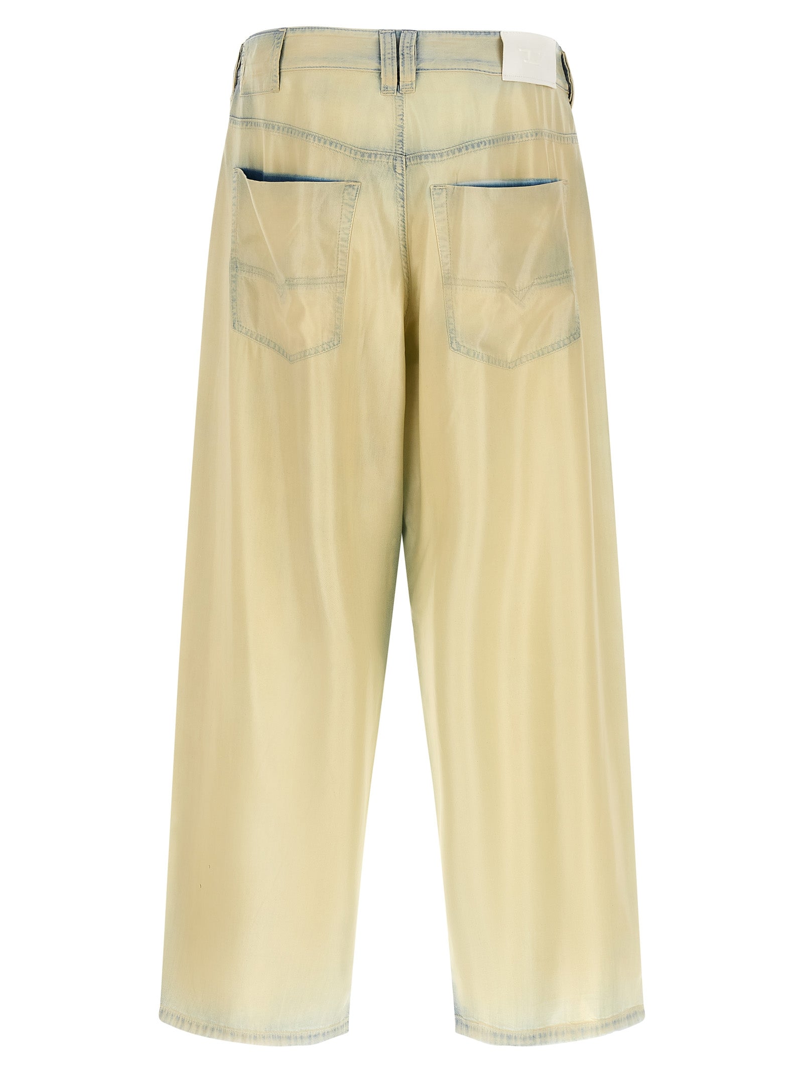 Diesel Beige Lyocell Jeans Denim
