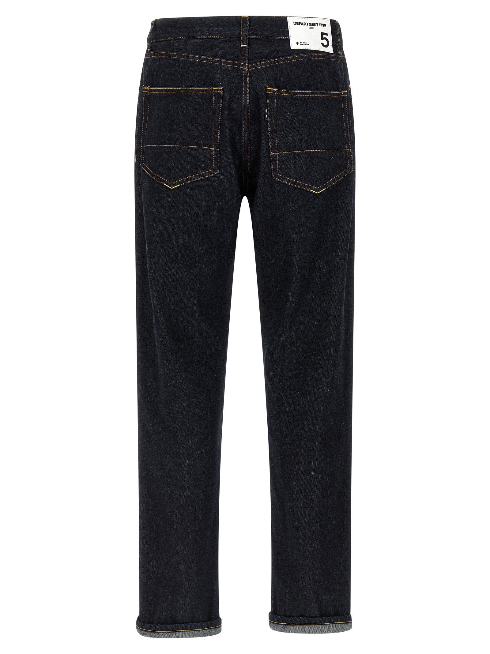 Department 5 Blue Cotton Straight-Leg Jeans