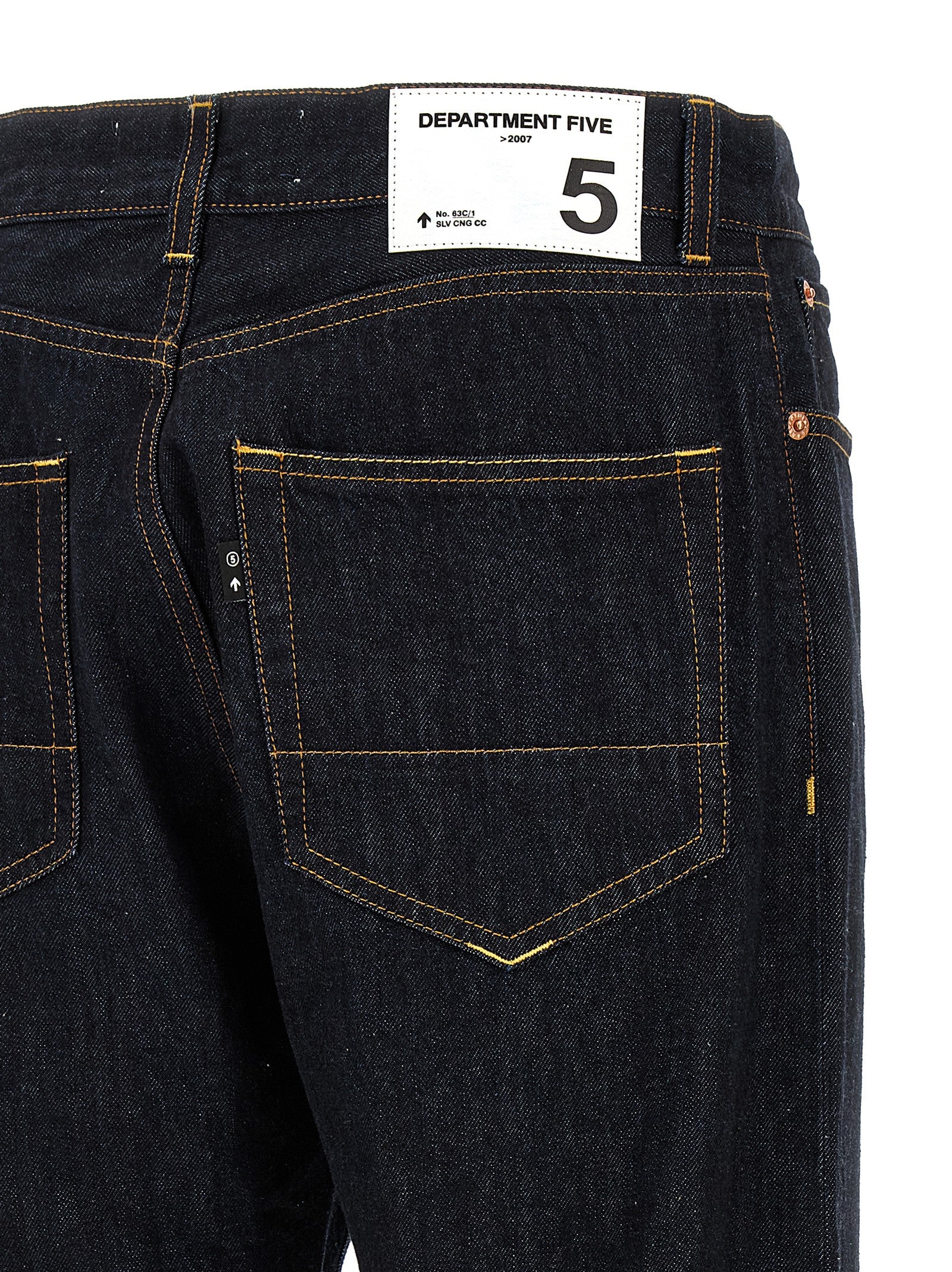 Department 5 Blue Cotton Straight-Leg Jeans
