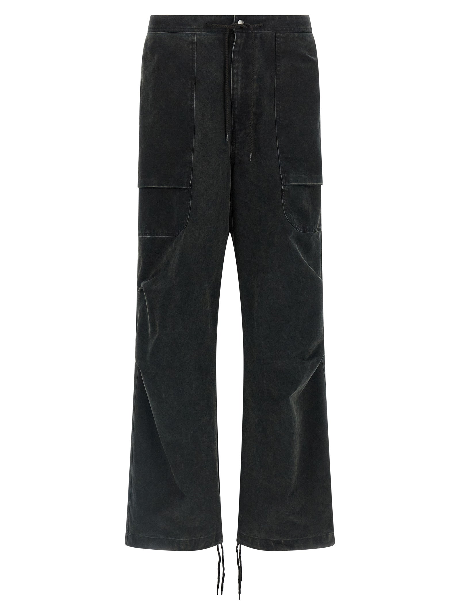 Entire Studios Black Cotton Cargo Pants