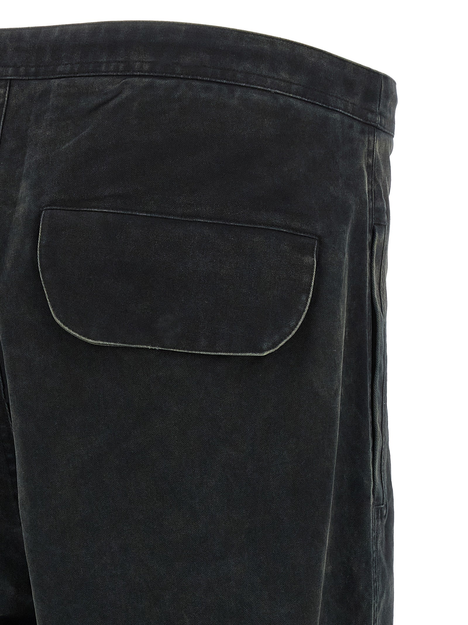 Entire Studios Black Cotton Cargo Pants