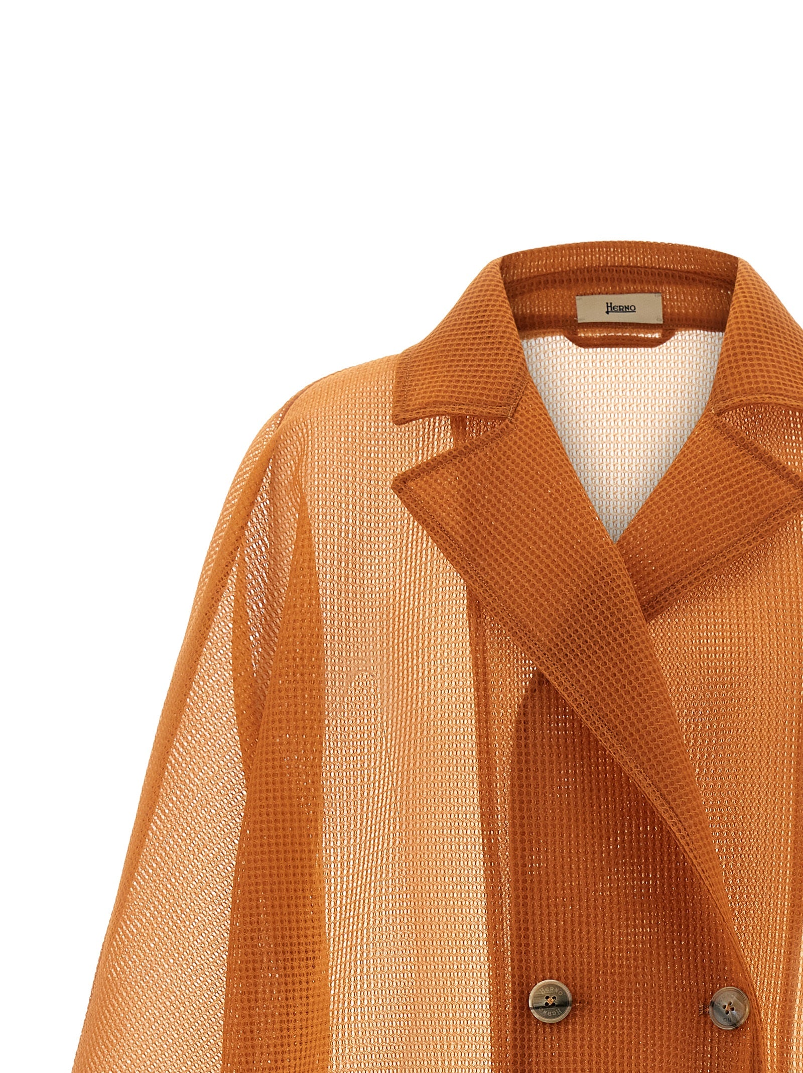 Herno Orange Polyester Coat