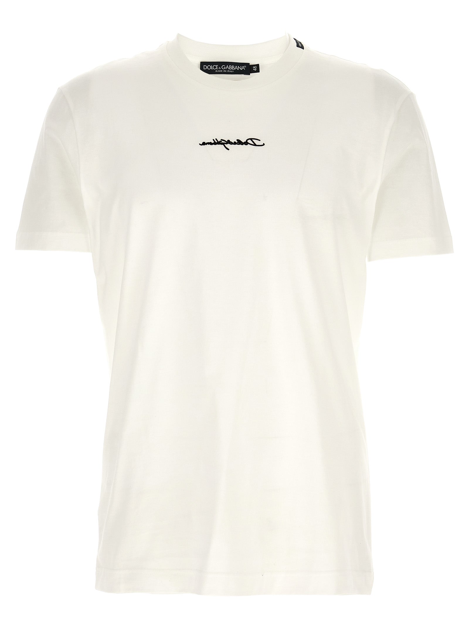 Dolce & Gabbana White Cotton T-Shirt