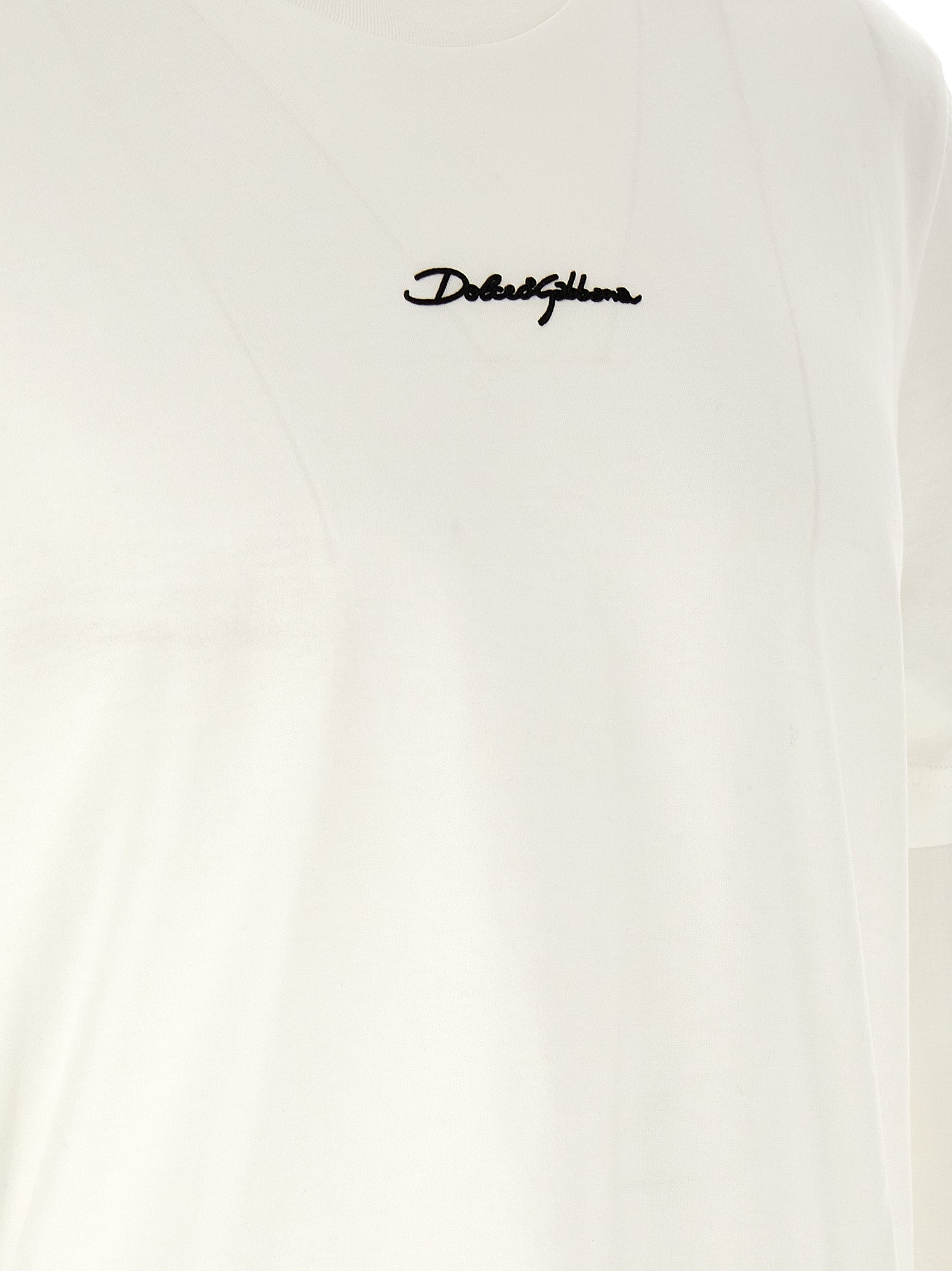 Dolce & Gabbana White Cotton T-Shirt