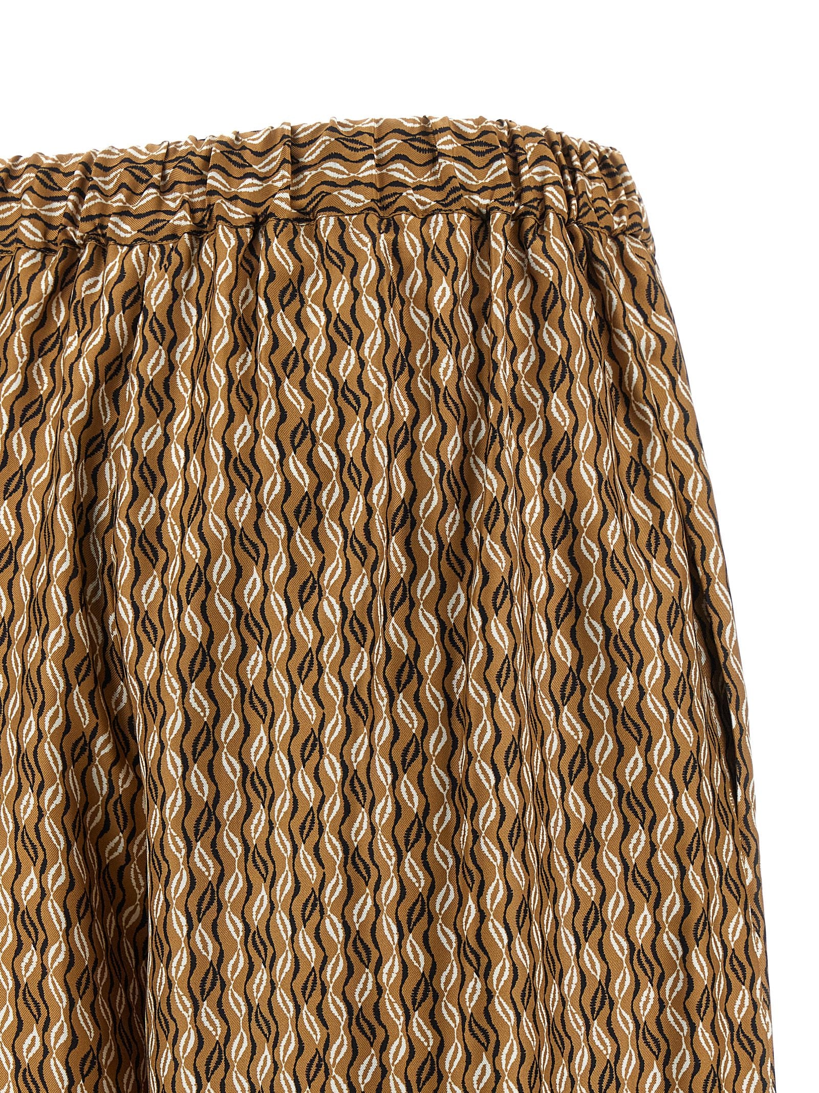 Max Mara Brown Silk Casual Pants
