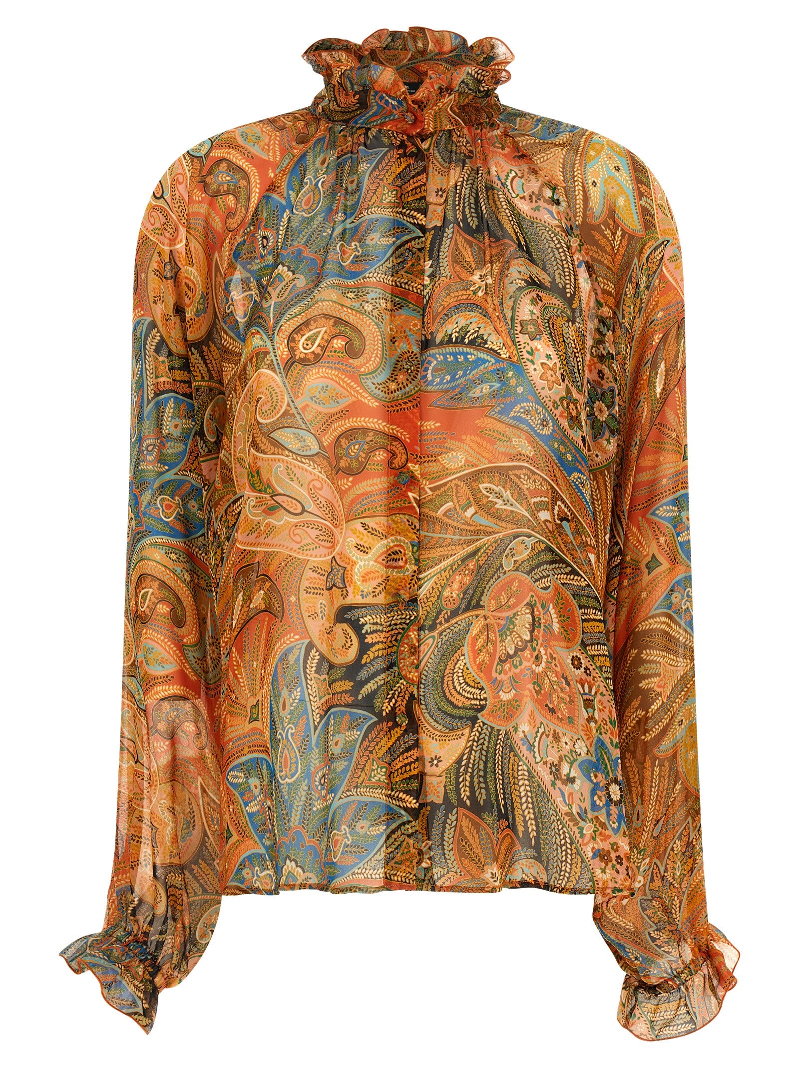 Etro Multicolor Silk Blouse