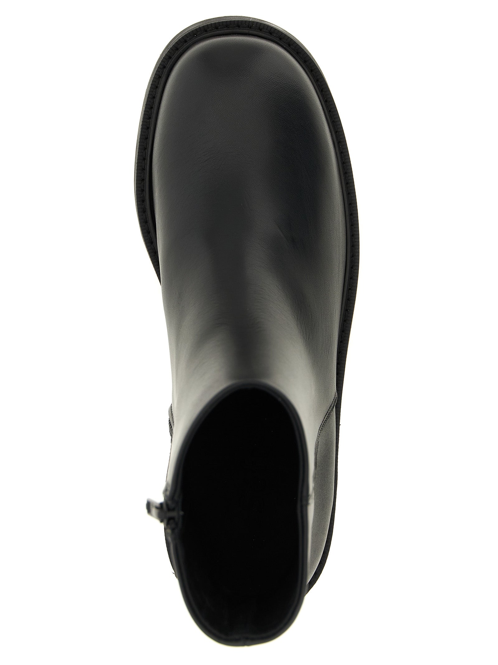 SÉFR Black Calfskin Ankle Boots