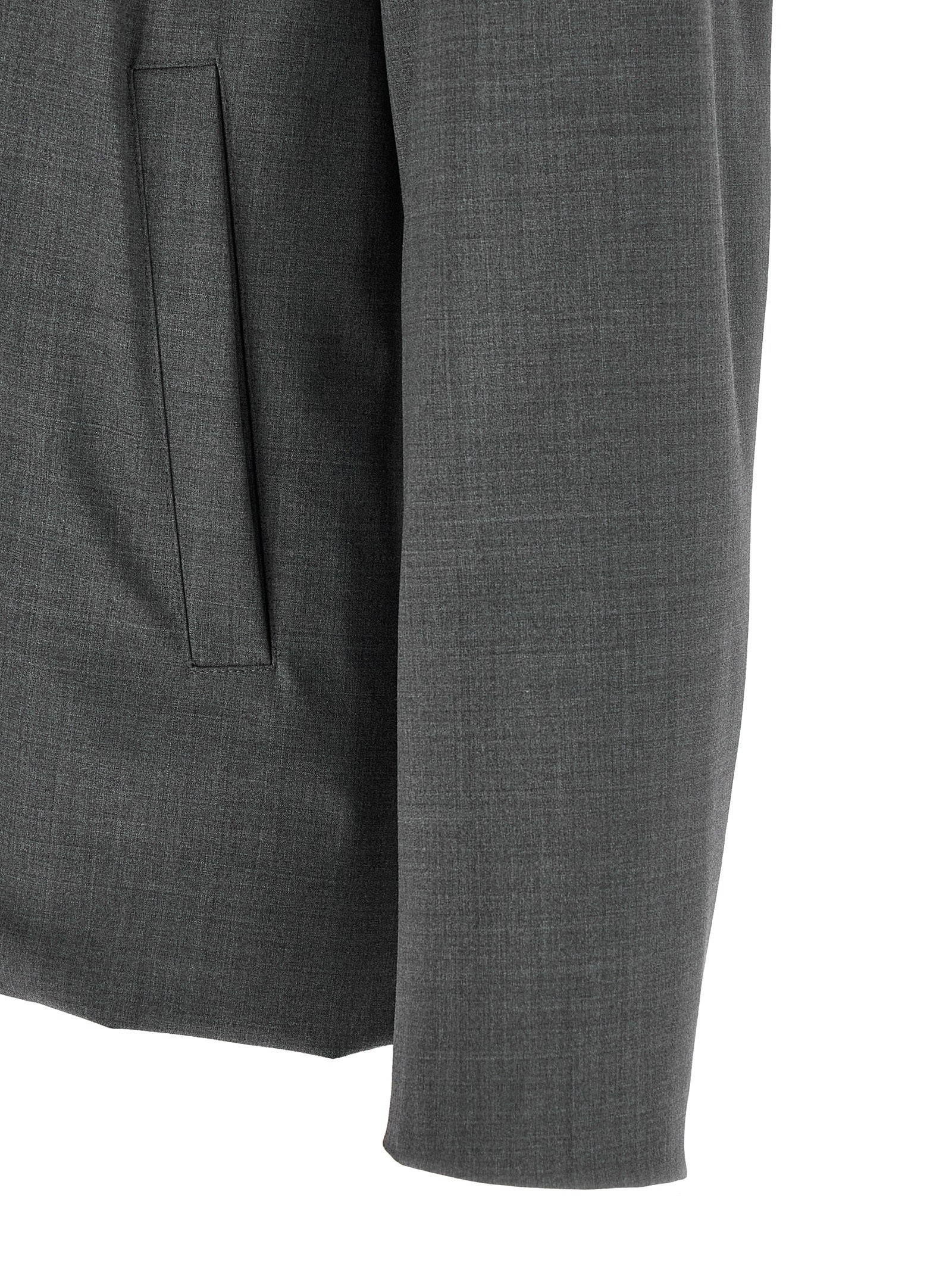 Herno Gray Polyester Full-Length Jacket