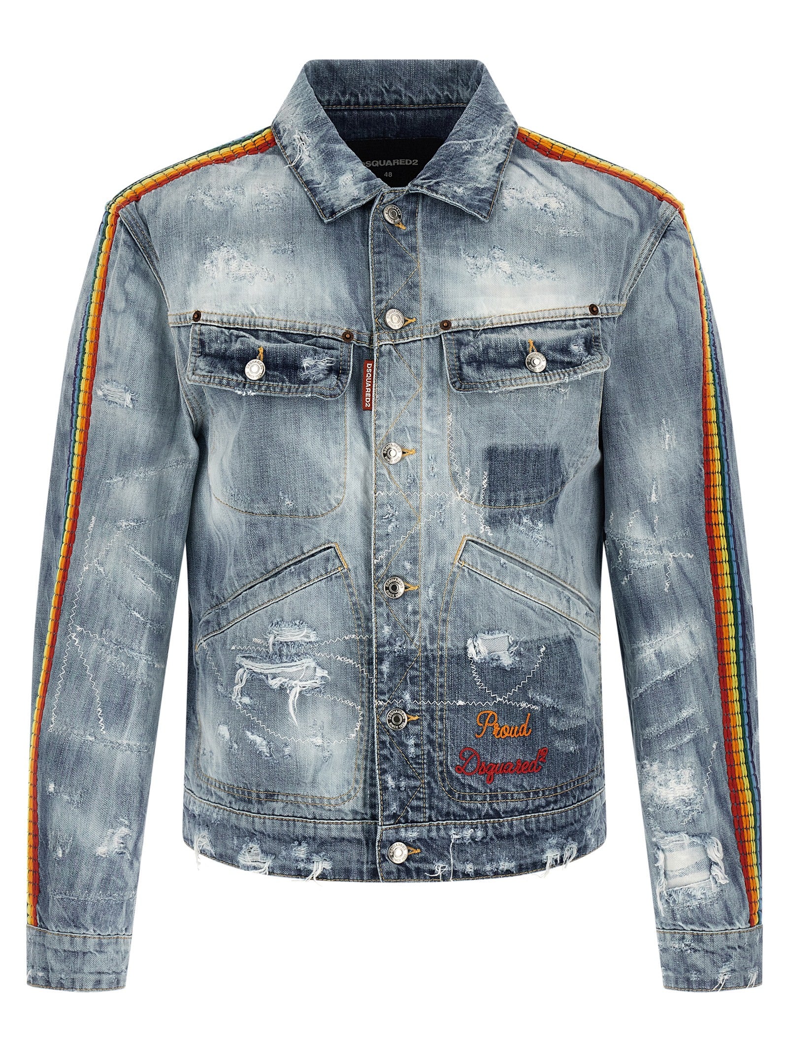 Dsquared² Blue Cotton Denim Jacket