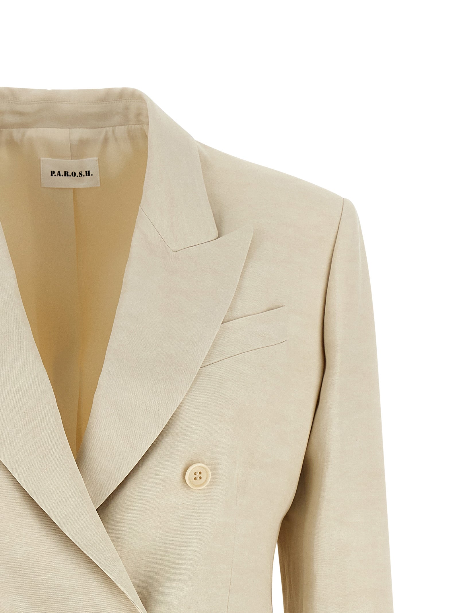 P.A.R.O.S.H. Beige Viscose Blazer