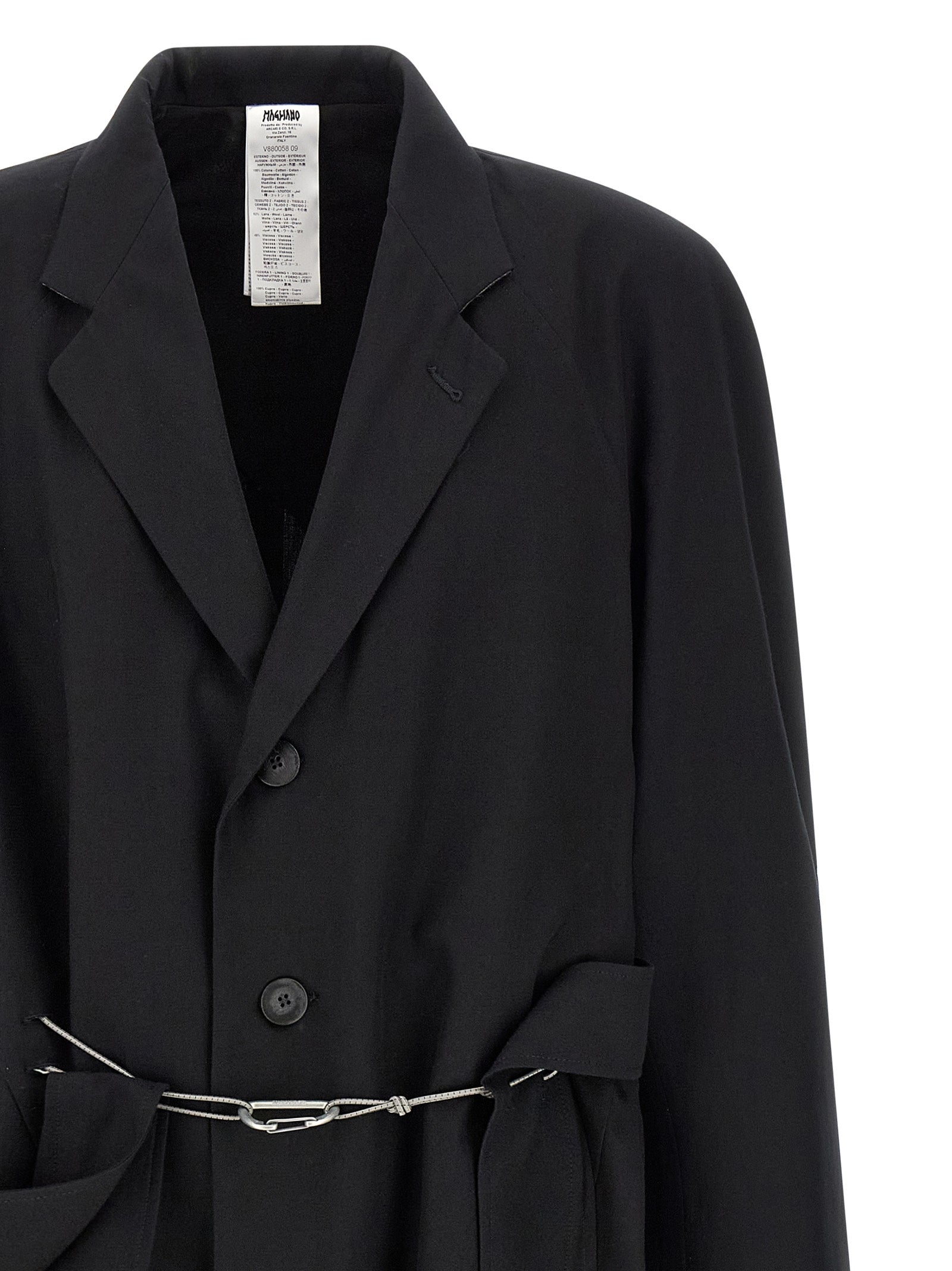 Magliano Black Cotton Coat
