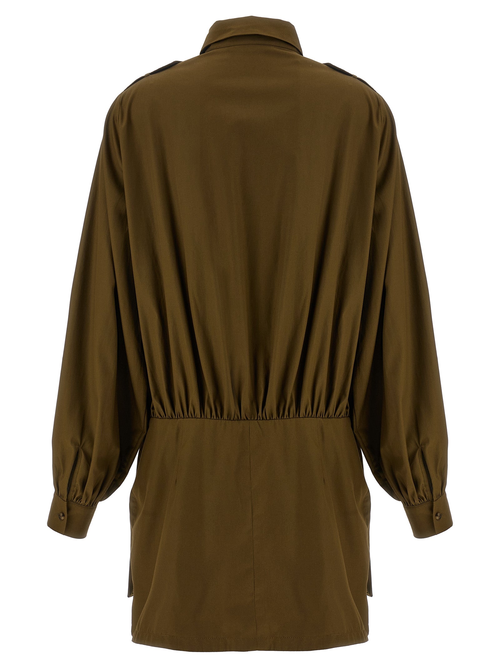7 For All Mankind Brown Cotton Short Dress