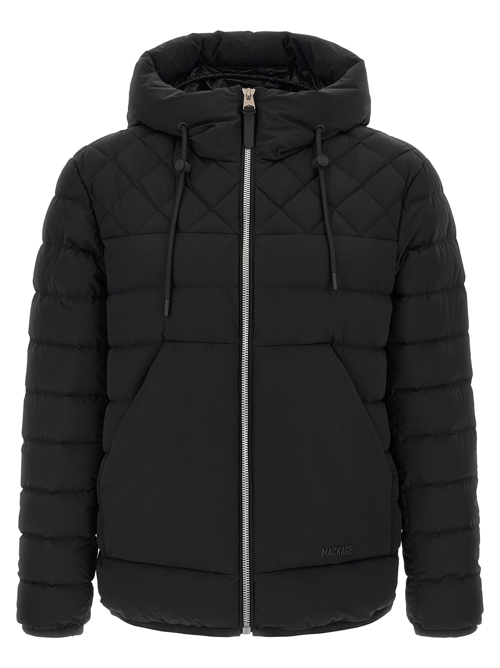 Mackage Black Nylon Full-Length Jacket