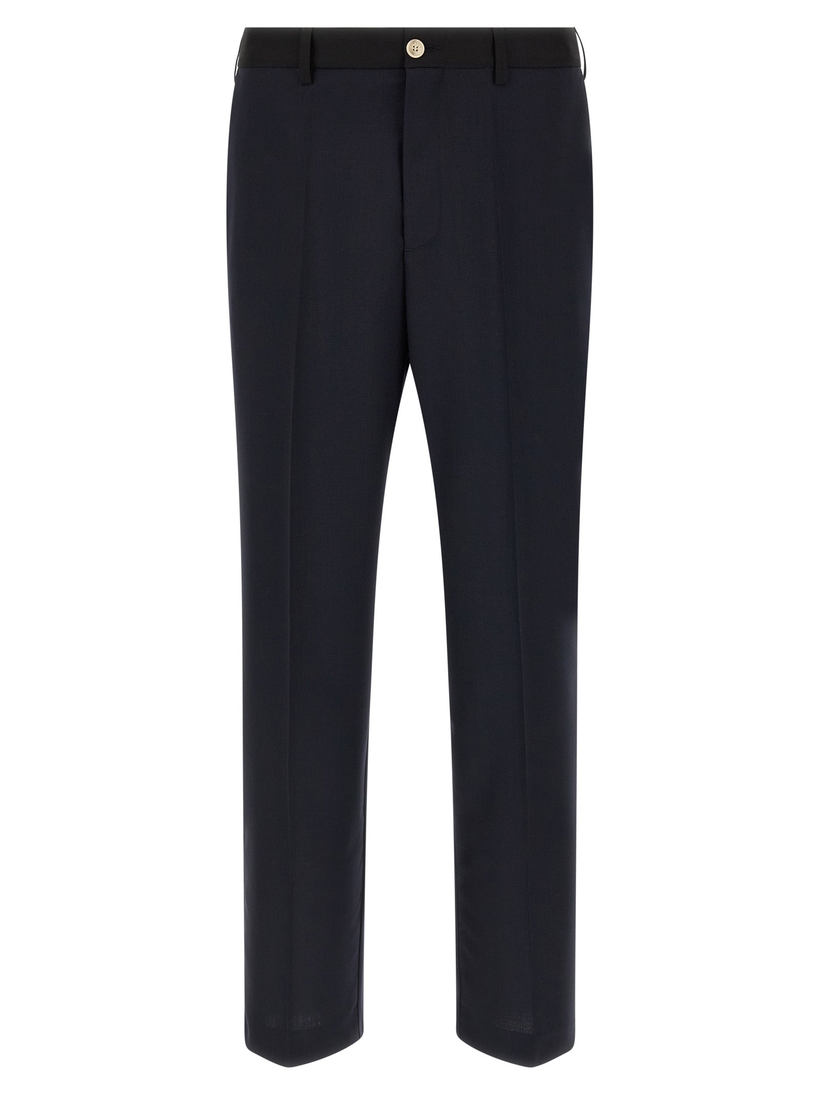 Marni Blue Virgin Wool Casual Pants