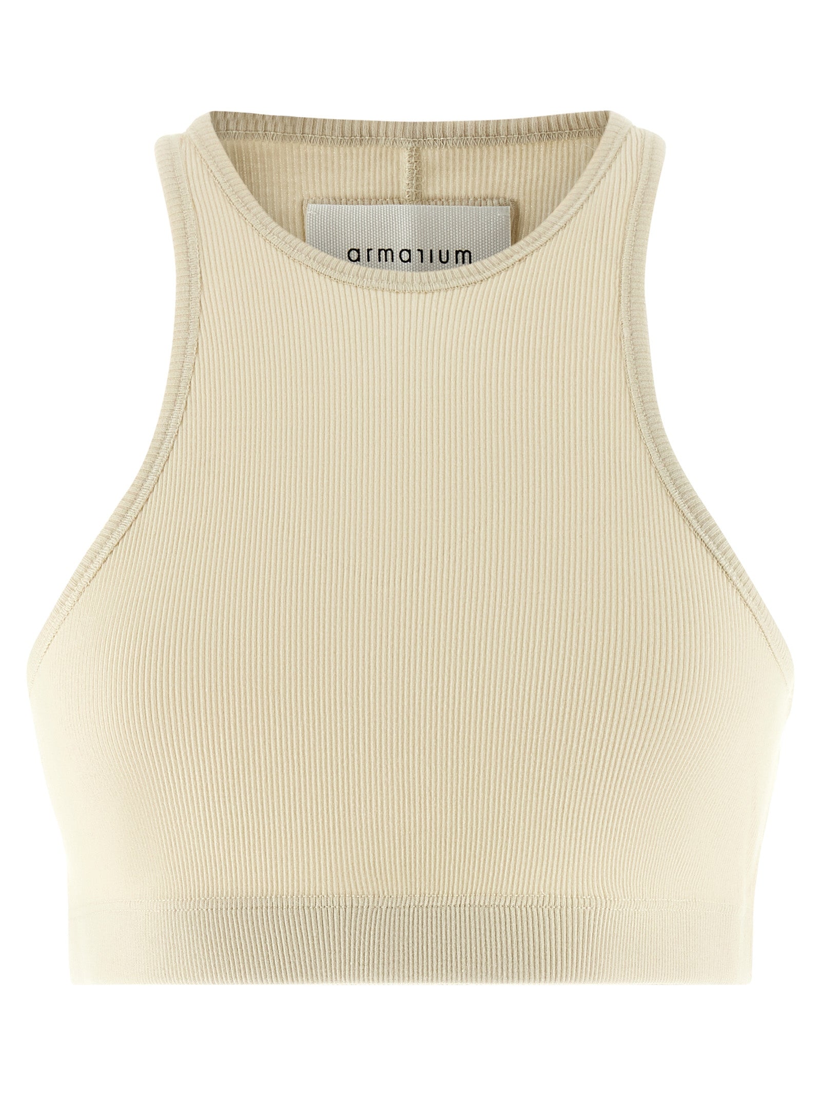 Armarium White Cotton Sleeveles T-Shirt