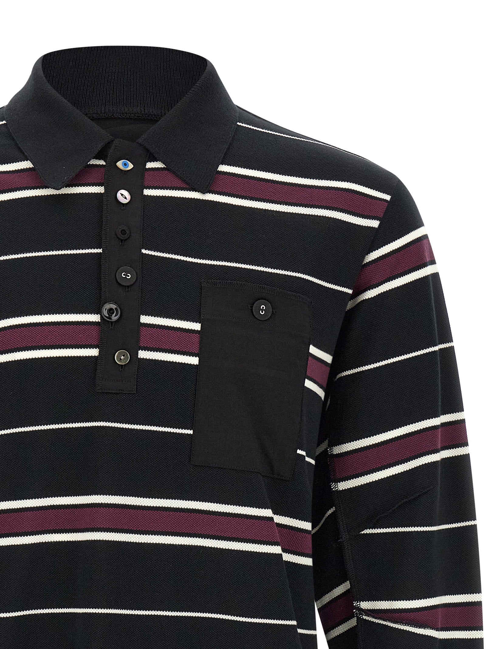 Undercover Multicolor Cotton Polo Shirt