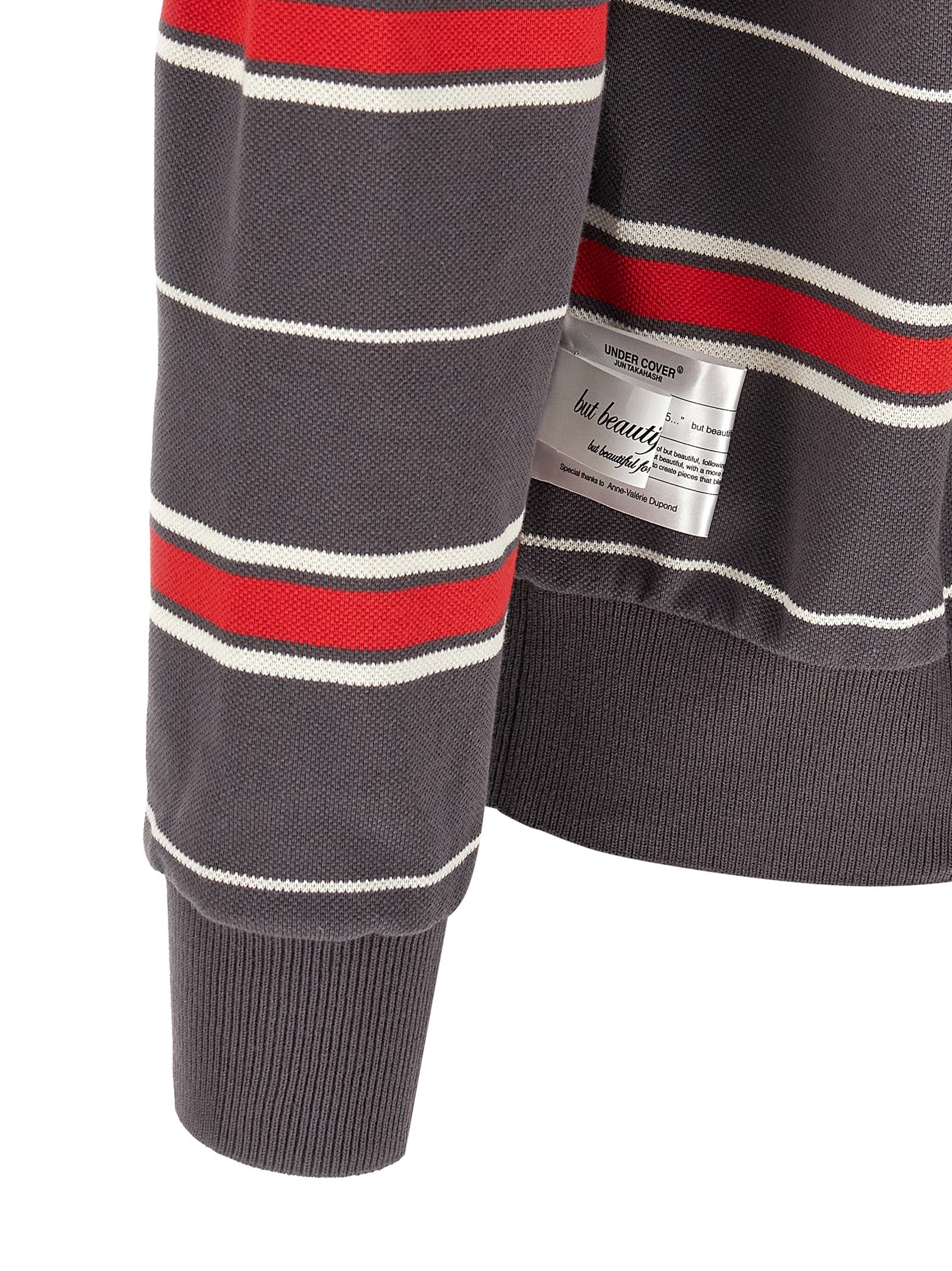 Undercover Gray Cotton Polo Shirt