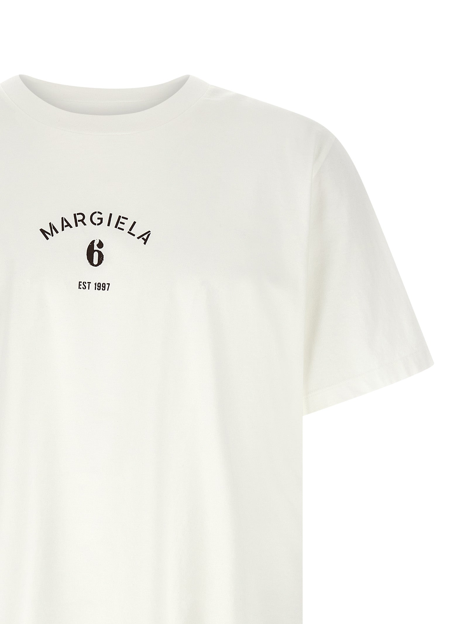 MM6 Maison Margiela White Cotton T-Shirt