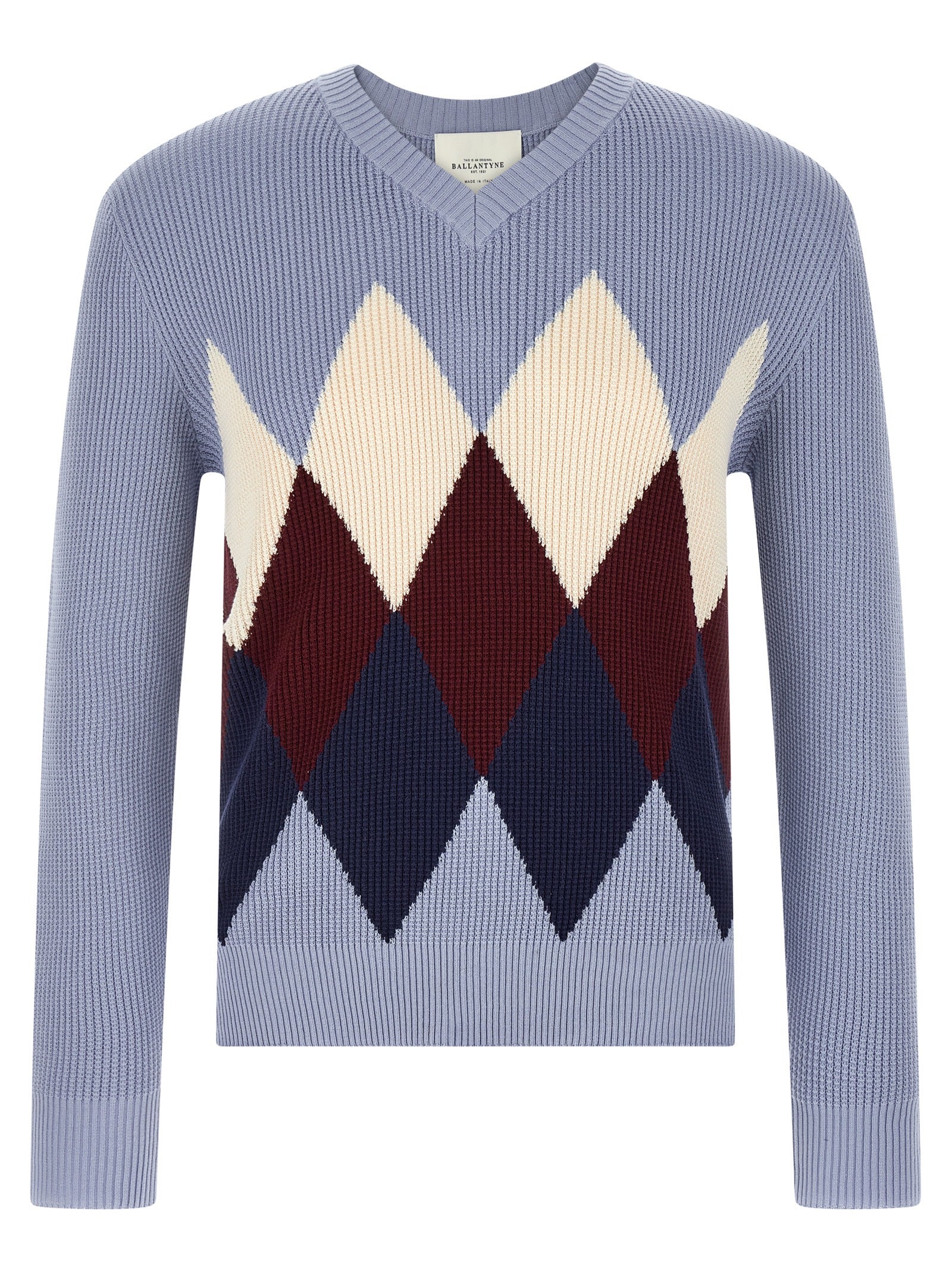 Ballantyne Blue Cotton Cardigan