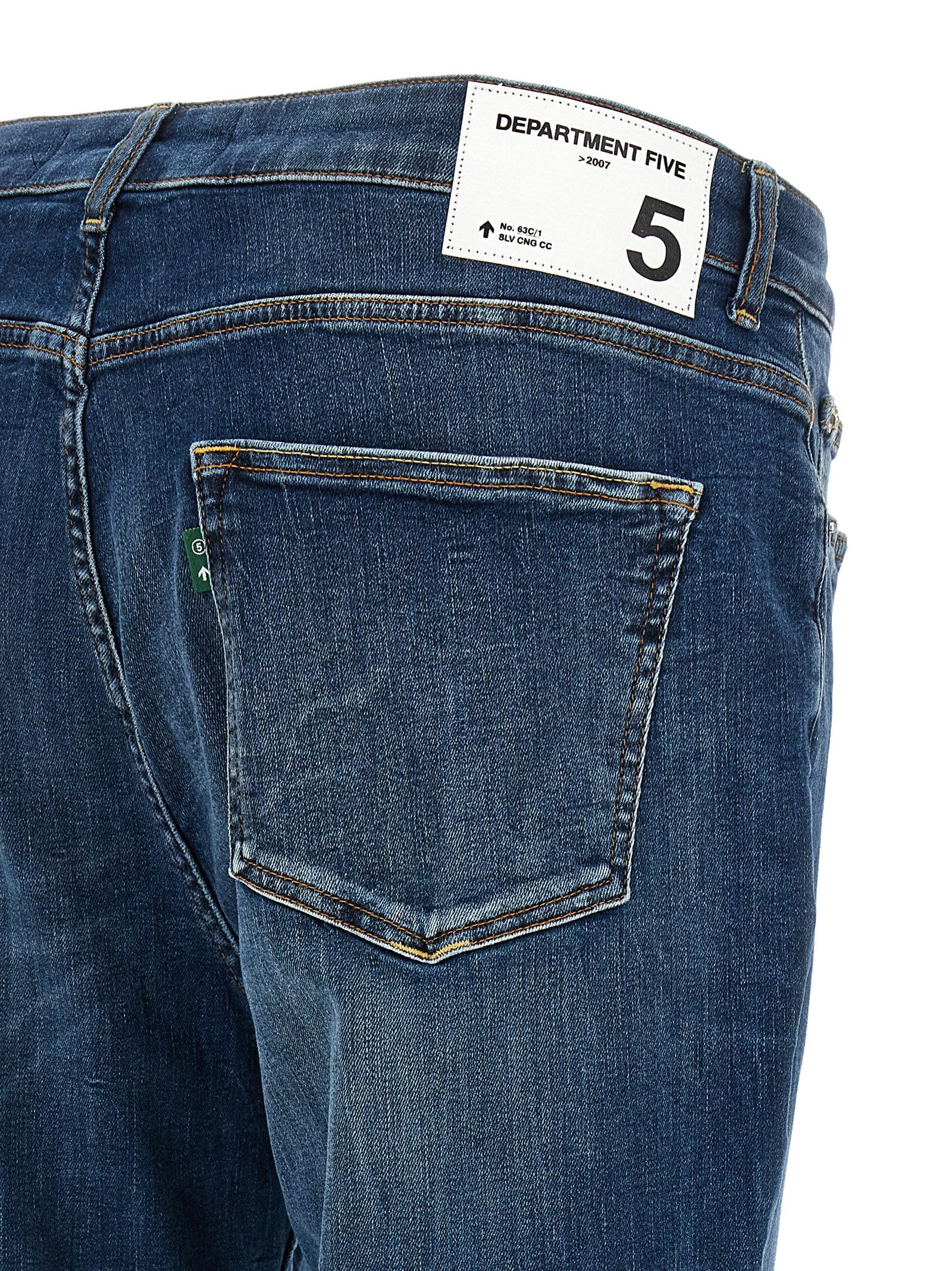 Department 5 Blue Cotton Cropped Jeans