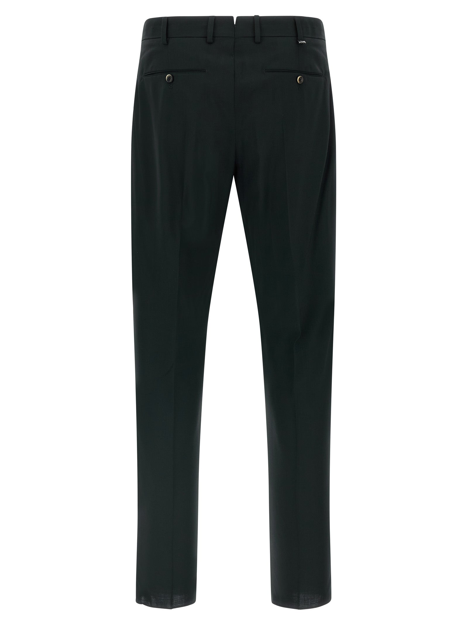 PT Torino Black Virgin Wool Pants