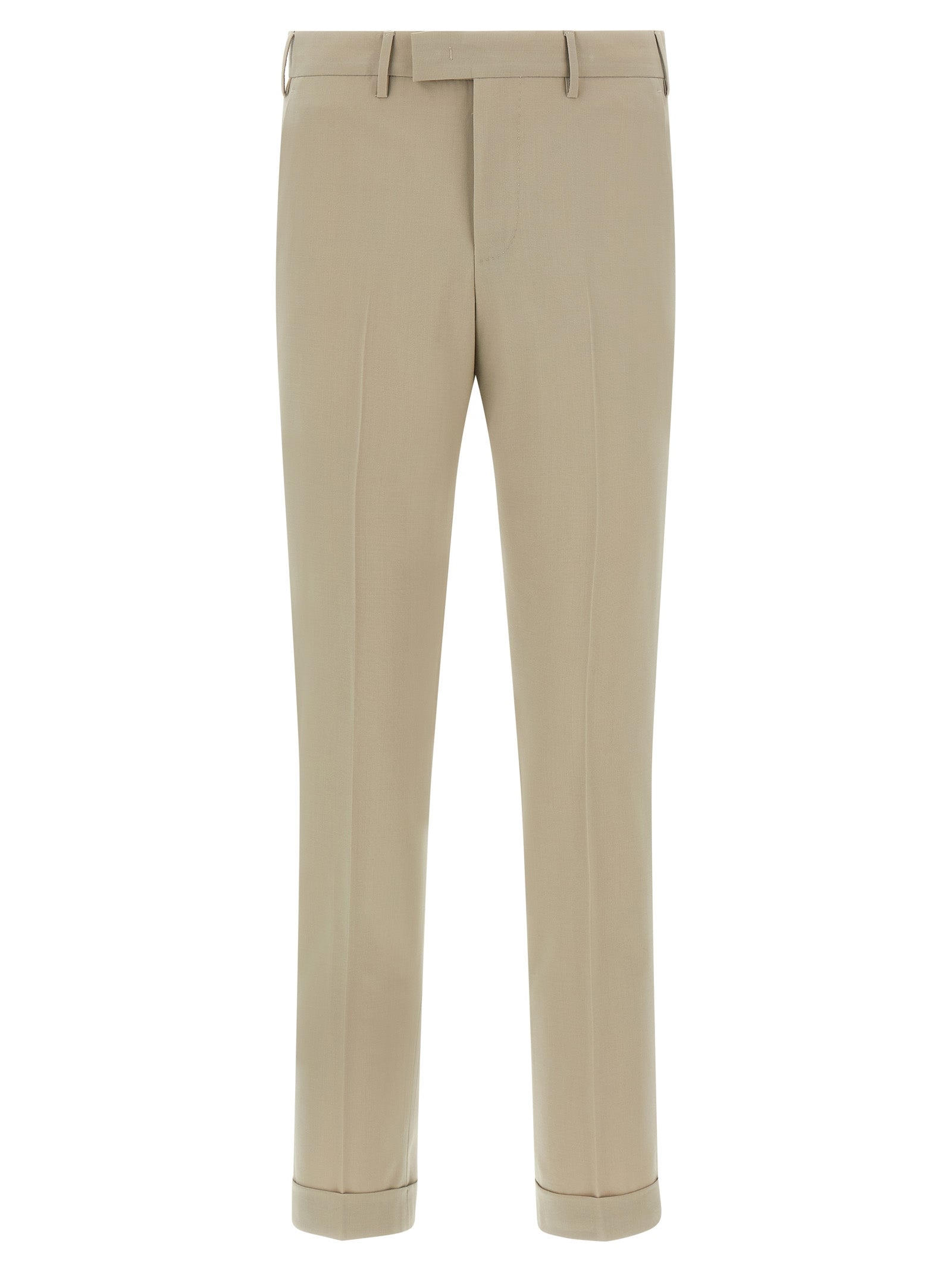 PT Torino Beige Virgin Wool Dress Pants