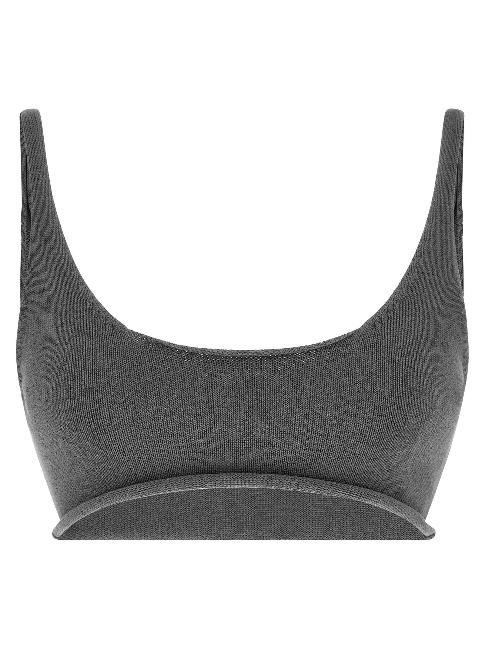 Entire Studios Gray Cotton Sport Bra