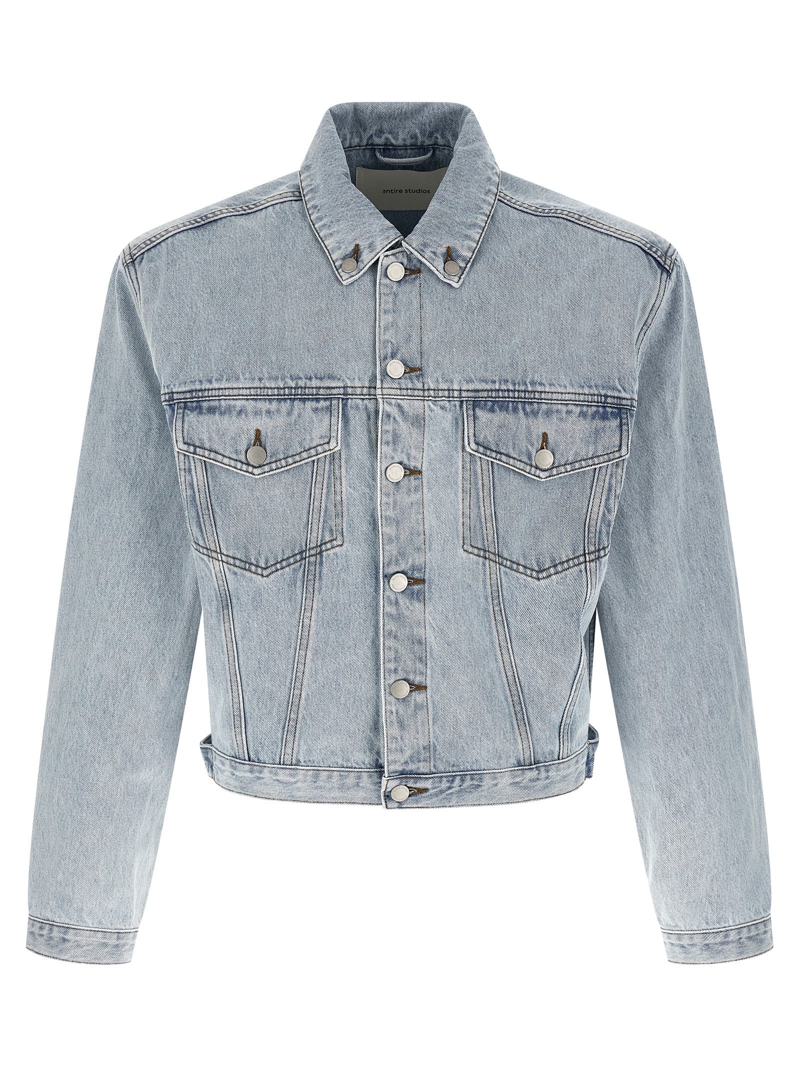 Entire Studios Blue Cotton Denim Jacket