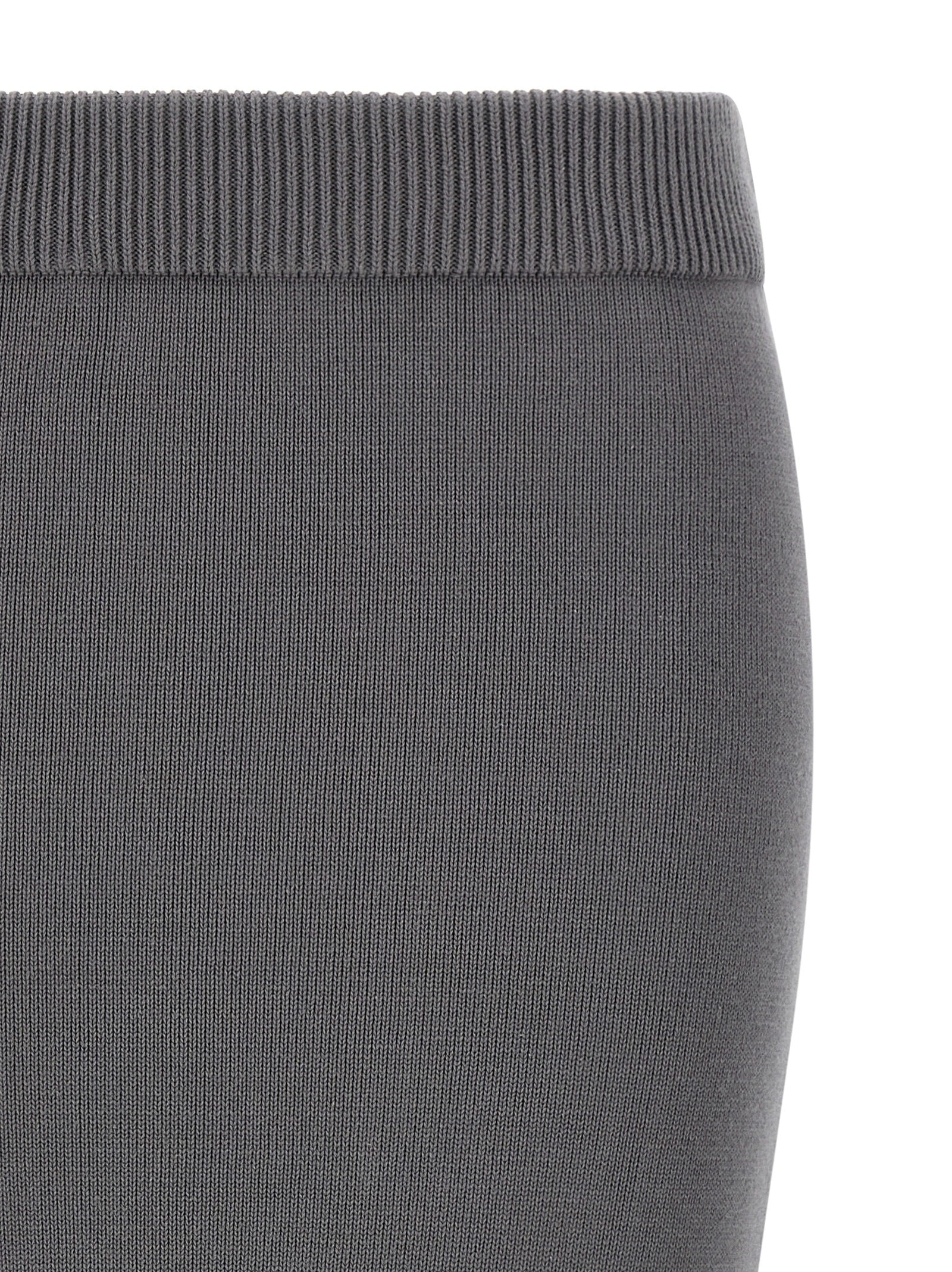 Entire Studios Gray Cotton Midi Skirt