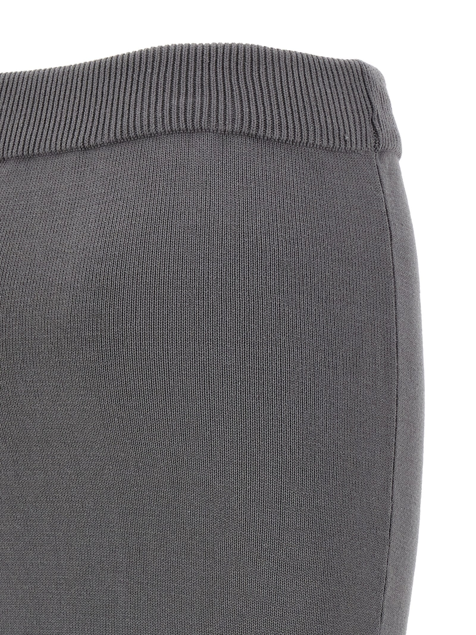 Entire Studios Gray Cotton Midi Skirt