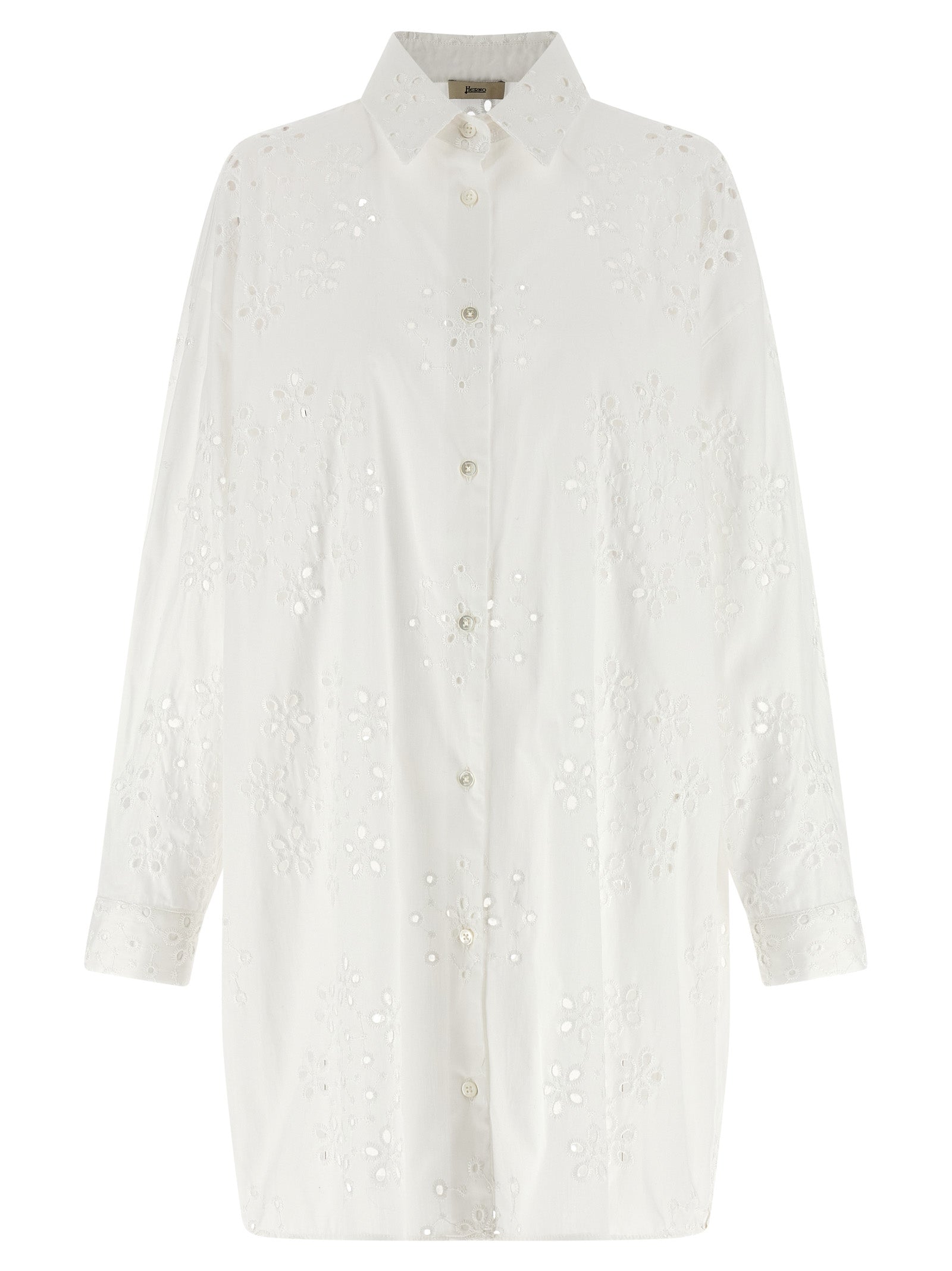 Herno White Cotton Blouse