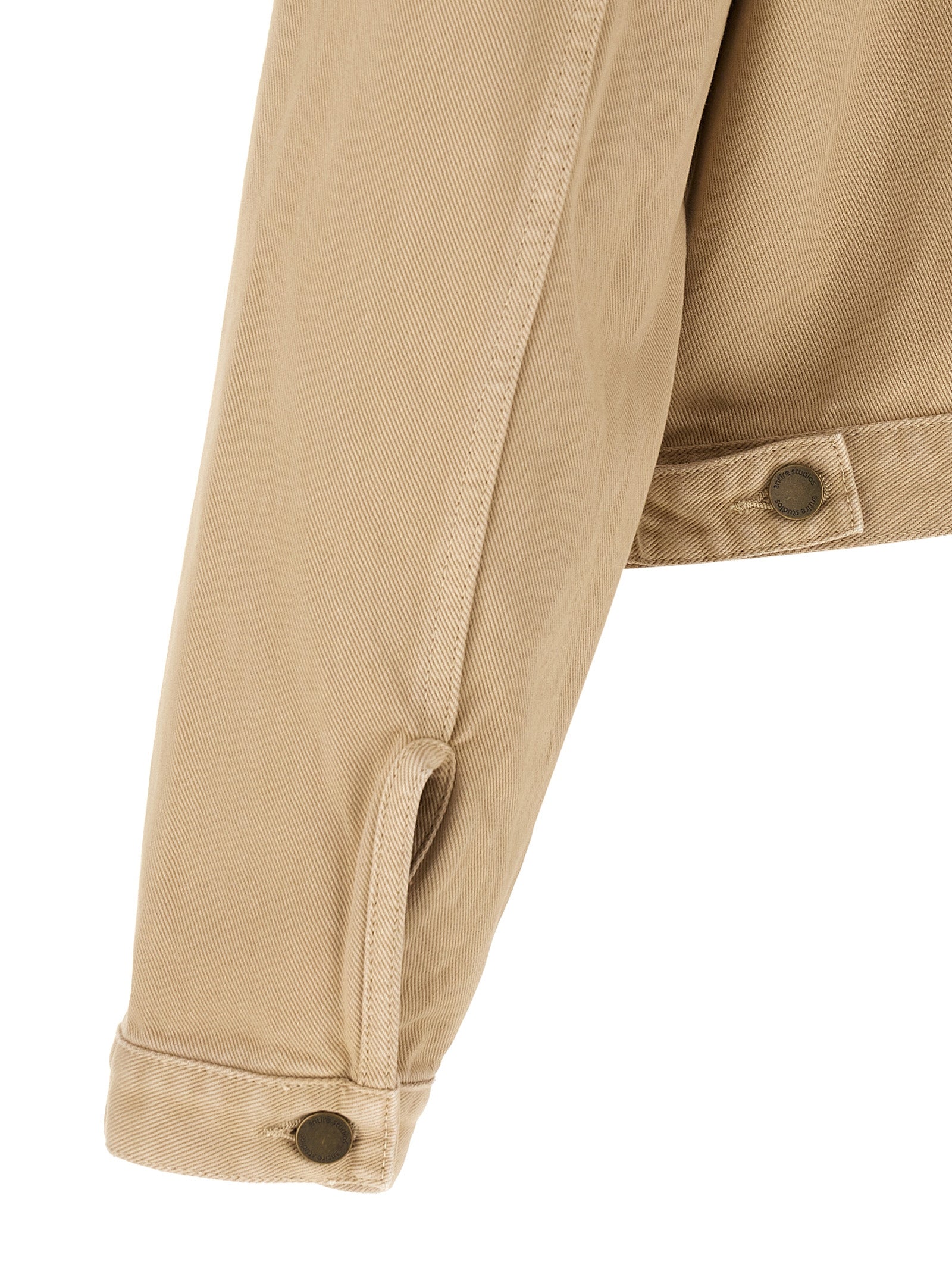 Entire Studios Beige Cotton Denim Jacket