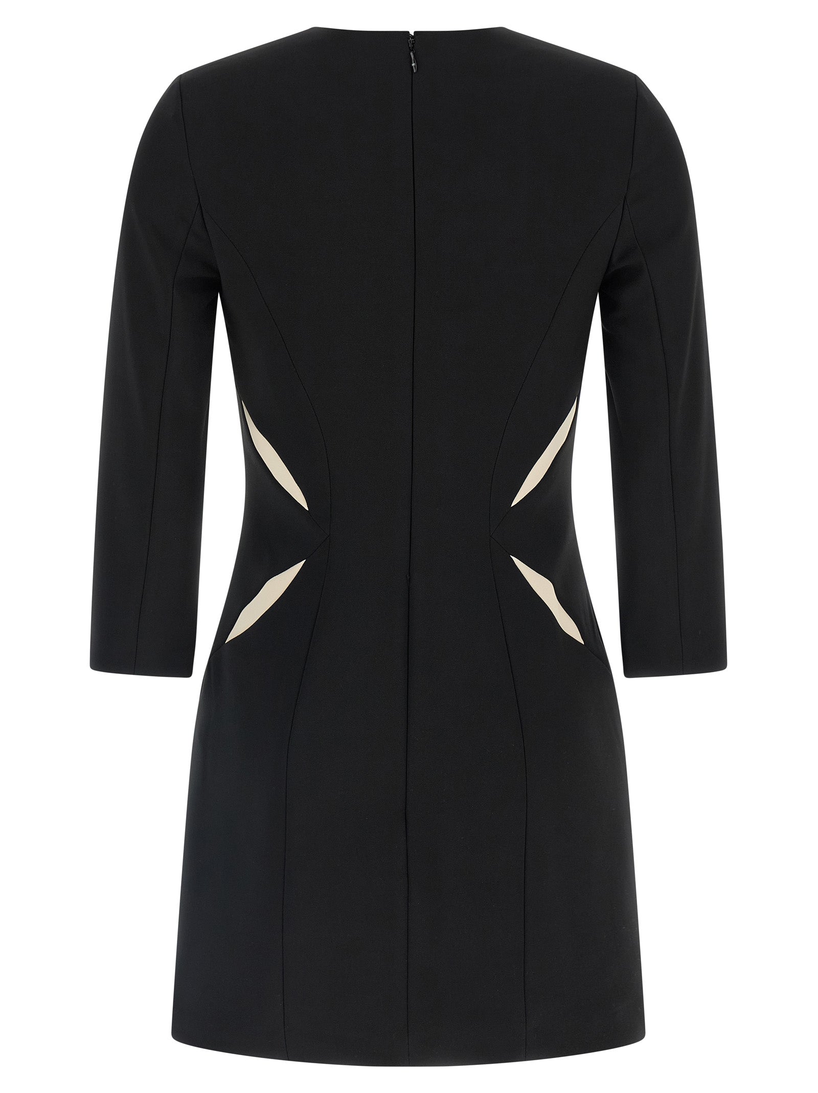 Elisabetta Franchi Bicolor Polyester Short Dress