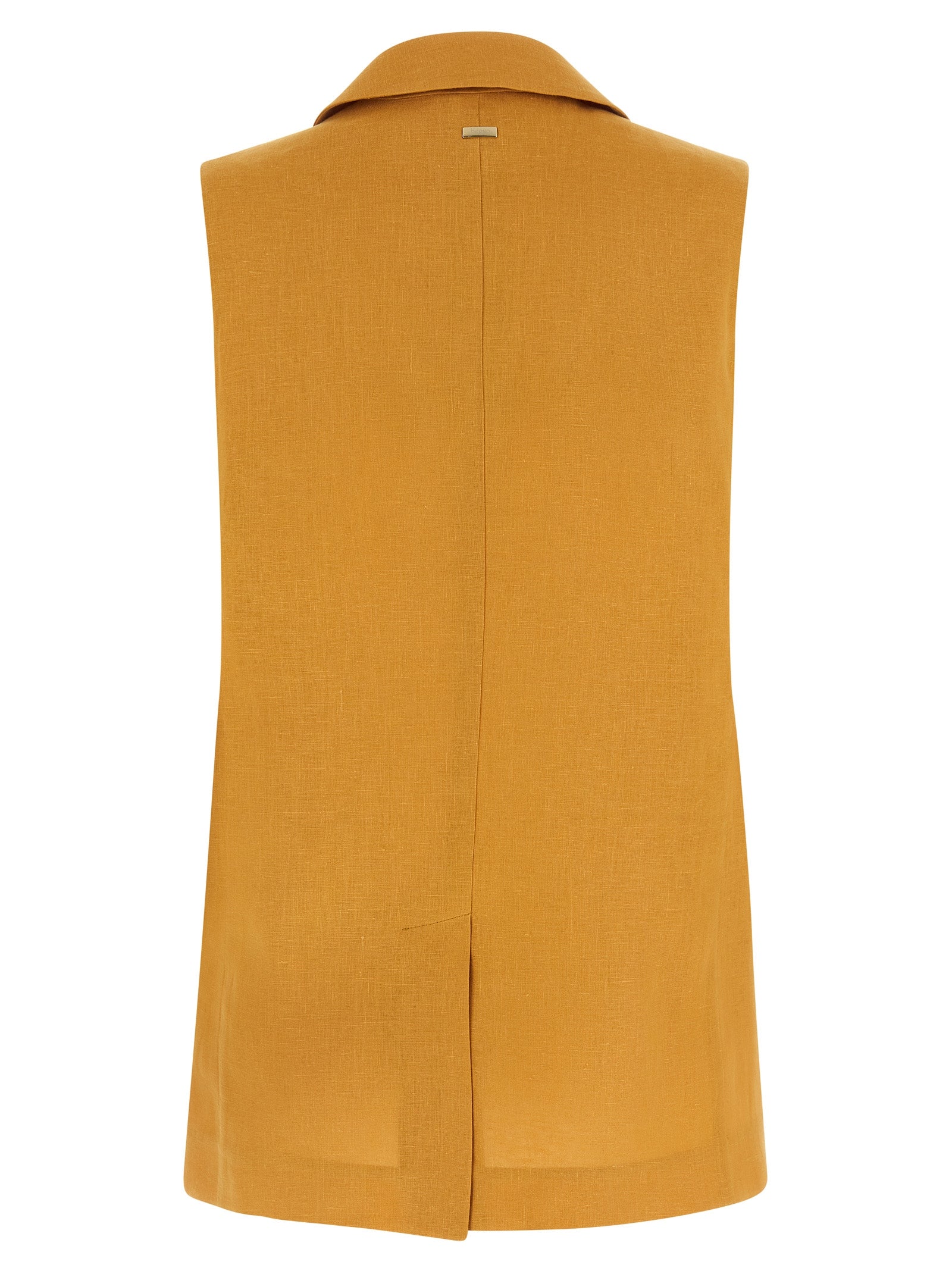 Herno Bicolor Linen Sleeveless Jacket