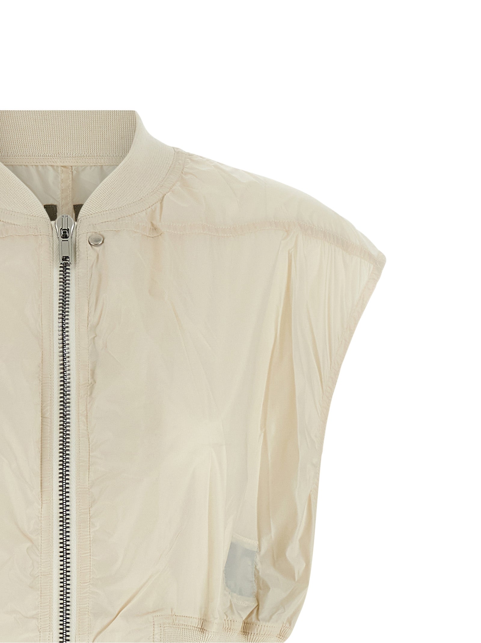 DRKSHDW Beige Nylon Sleeveless Jacket