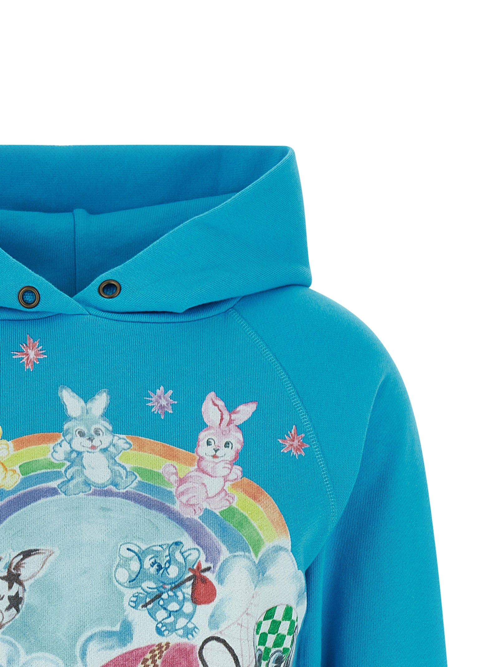 Kenzo Blue Cotton Hoodie