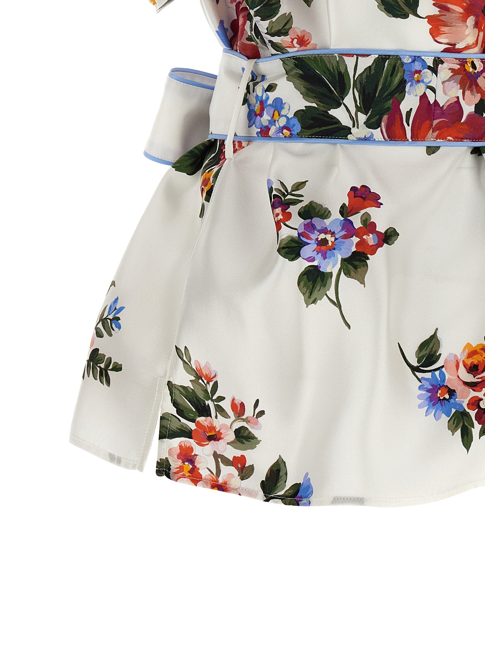 Dolce & Gabbana White Silk Blouse