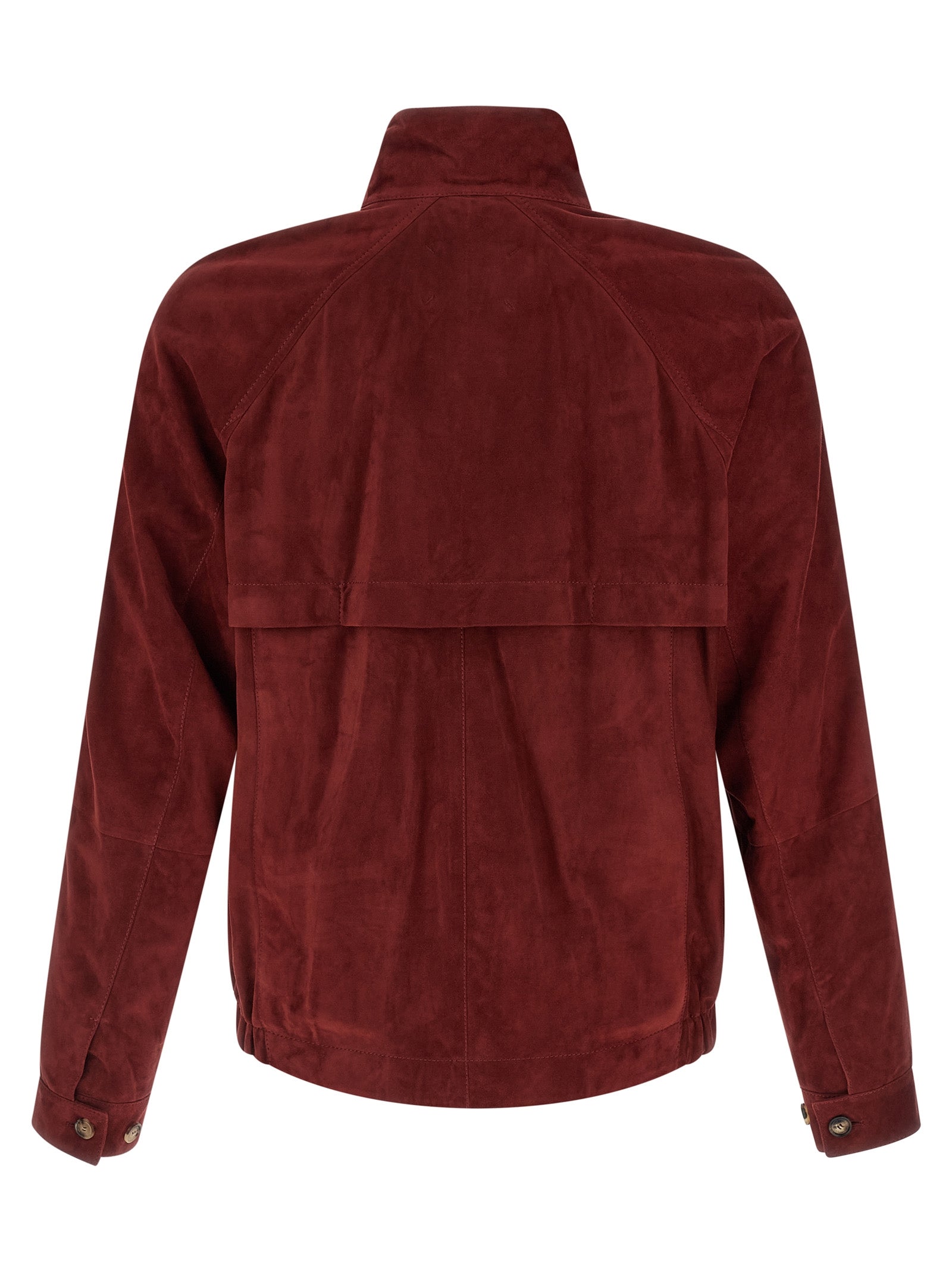 Brunello Cucinelli Multicolor Lamb Leather Leather Jacket