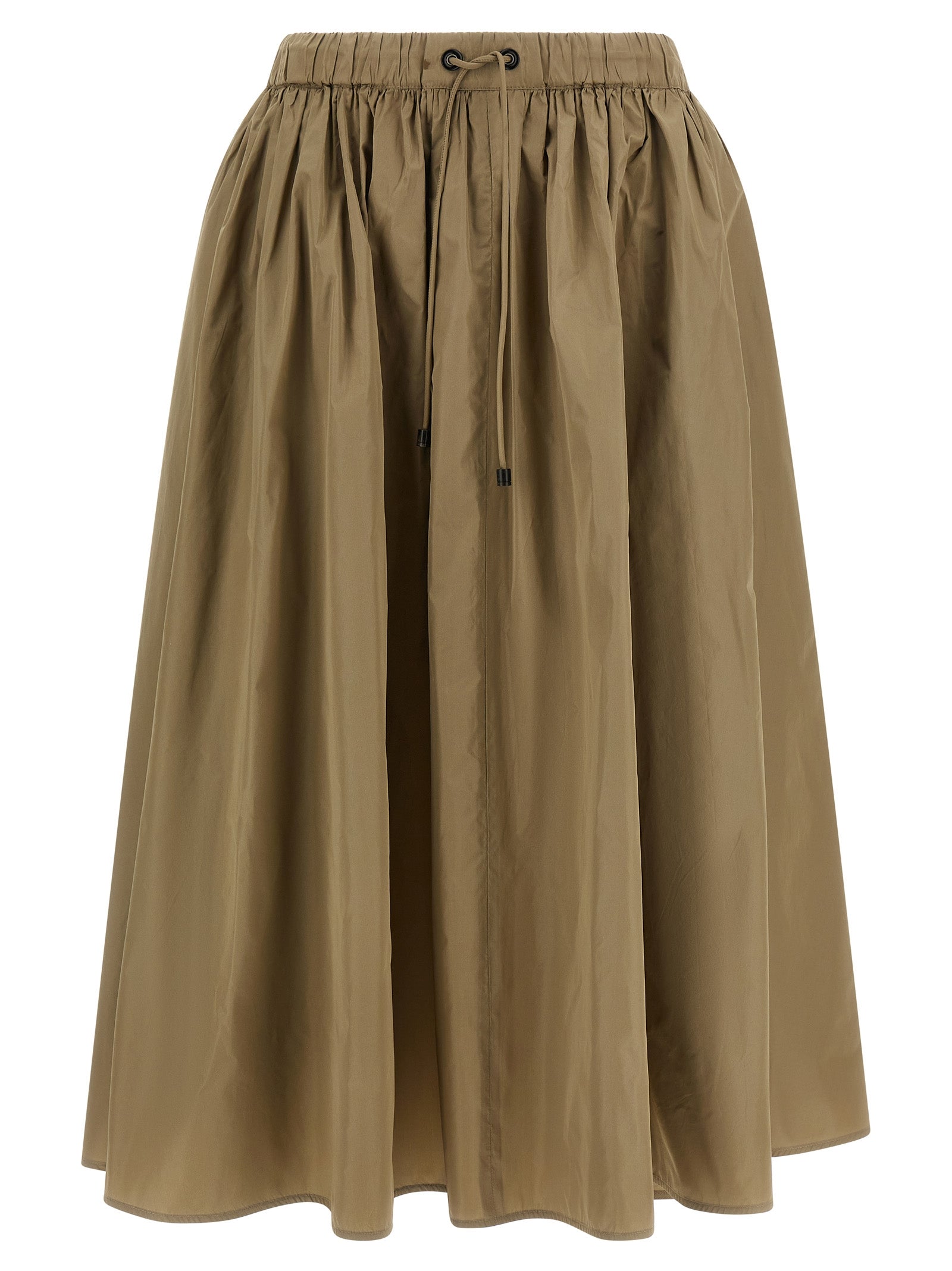 Max Mara Bicolor Polyester Midi Skirt