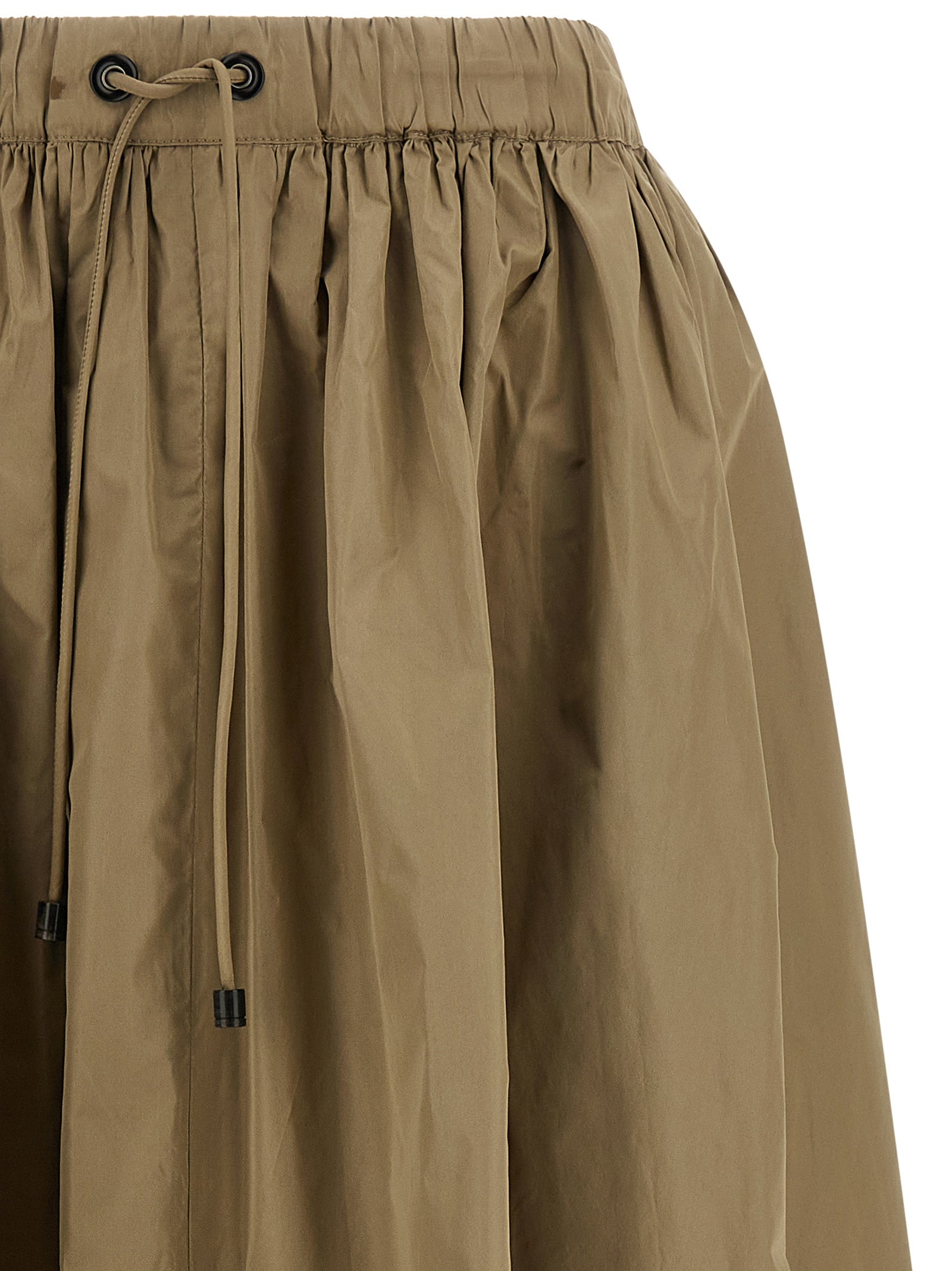 Max Mara Bicolor Polyester Midi Skirt