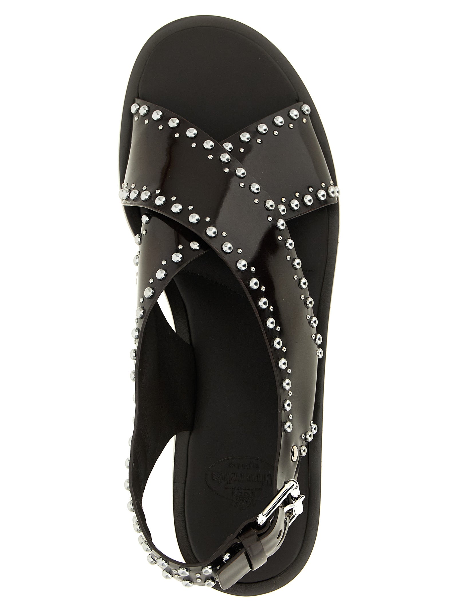 Church's Brown Calfskin Flat Sandals