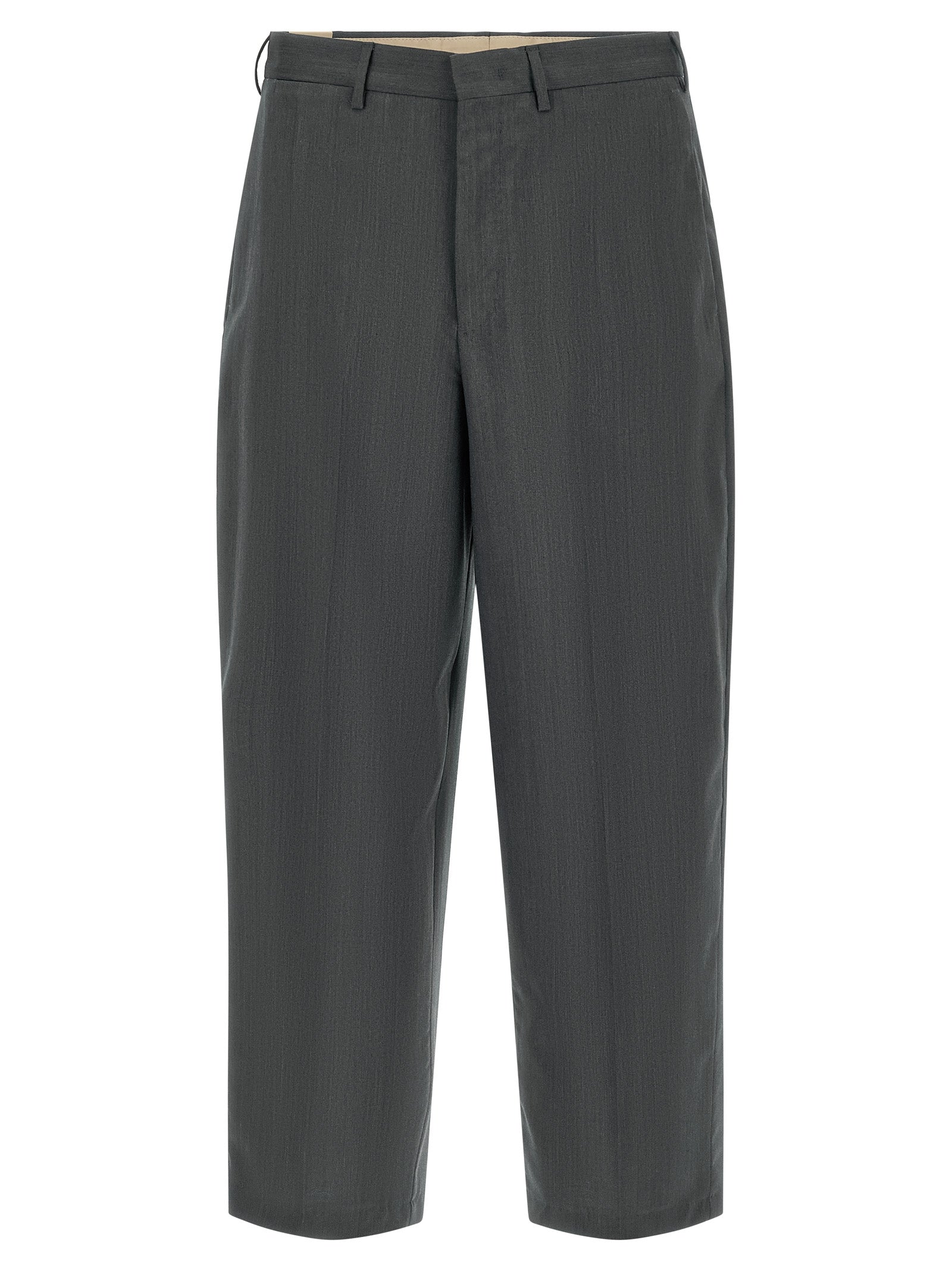 PT Torino Gray Virgin Wool Dress Pants