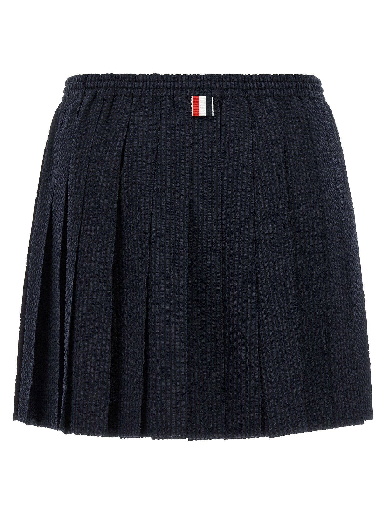 Thom Browne Blue Wool Long Skirt