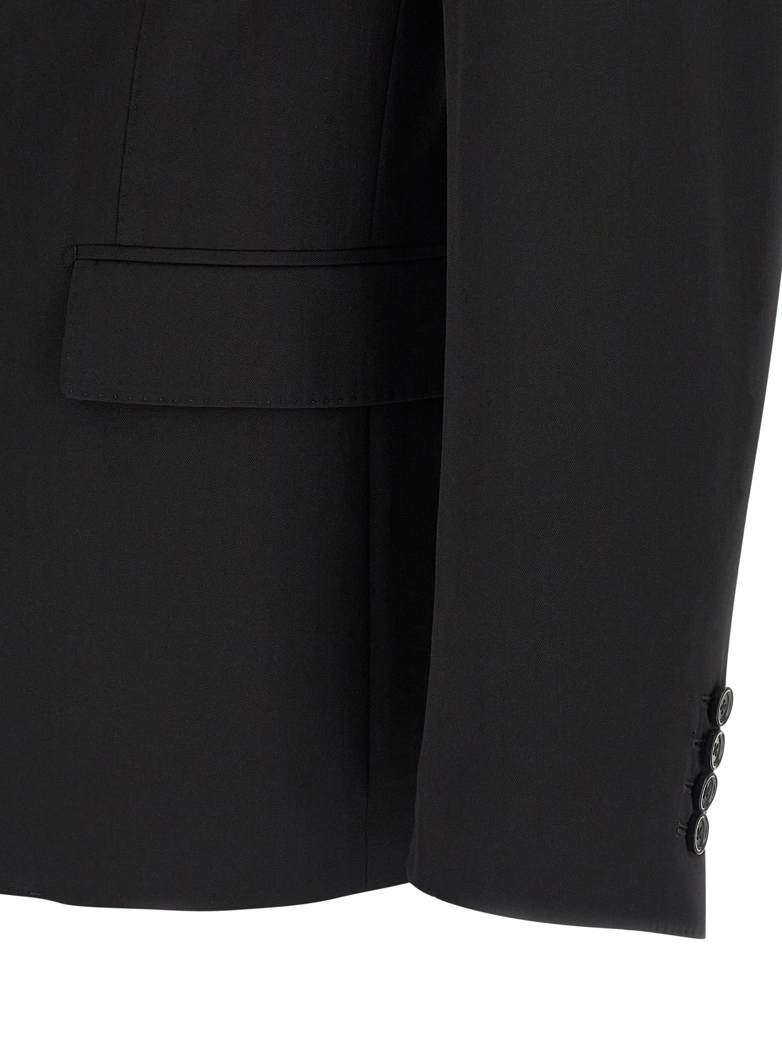 Dolce & Gabbana Black Virgin Wool Blazer