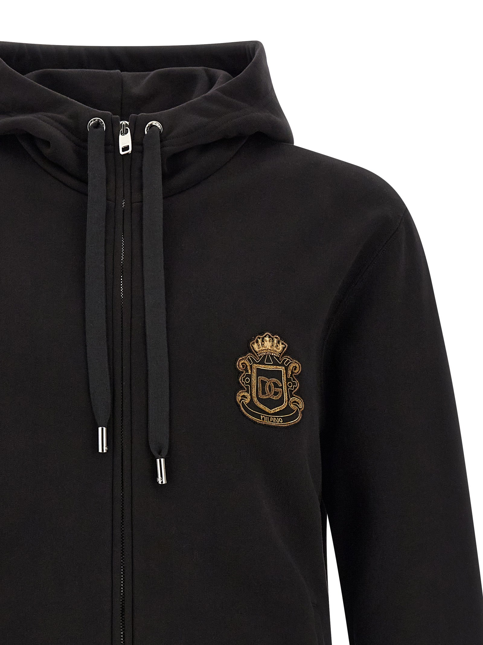 Dolce & Gabbana Black Cotton Sweatshirt